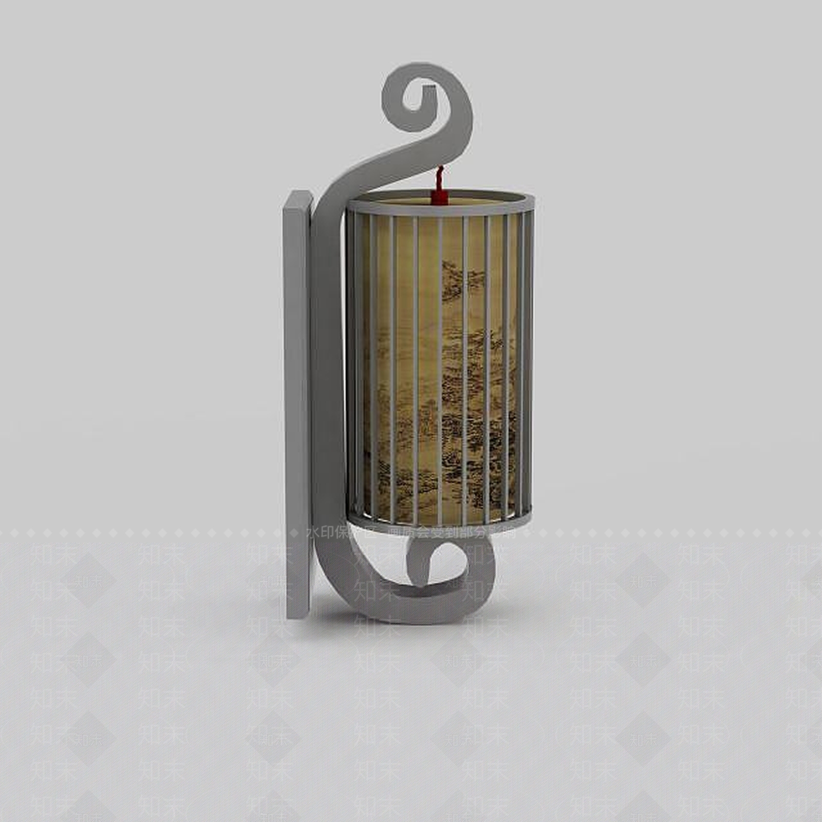 现代复古壁灯3D模型下载【ID:1197469749】