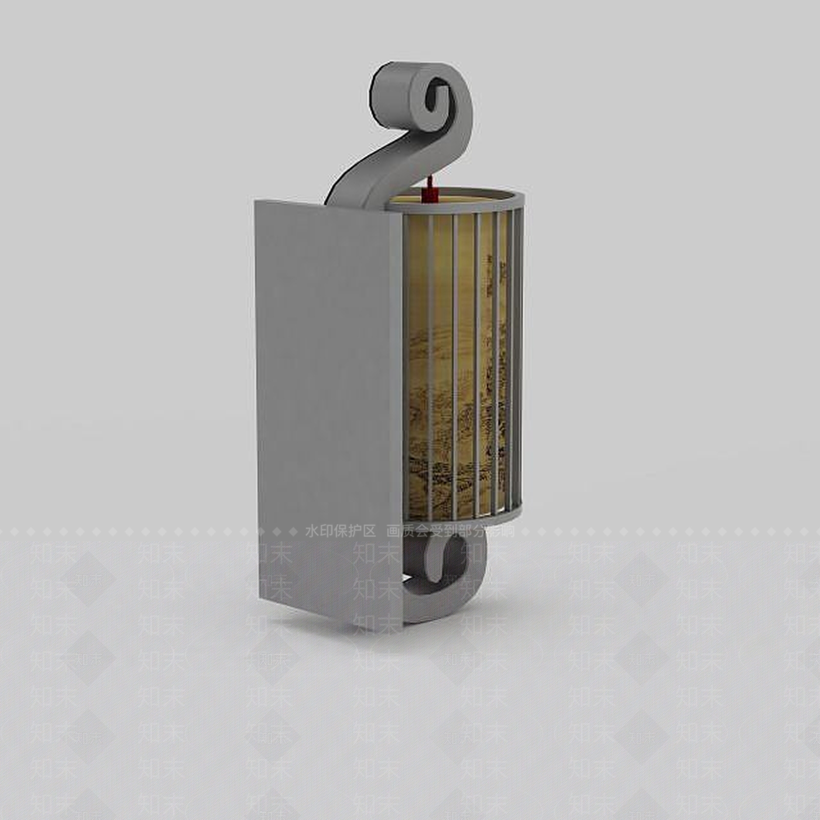 现代复古壁灯3D模型下载【ID:1197469749】
