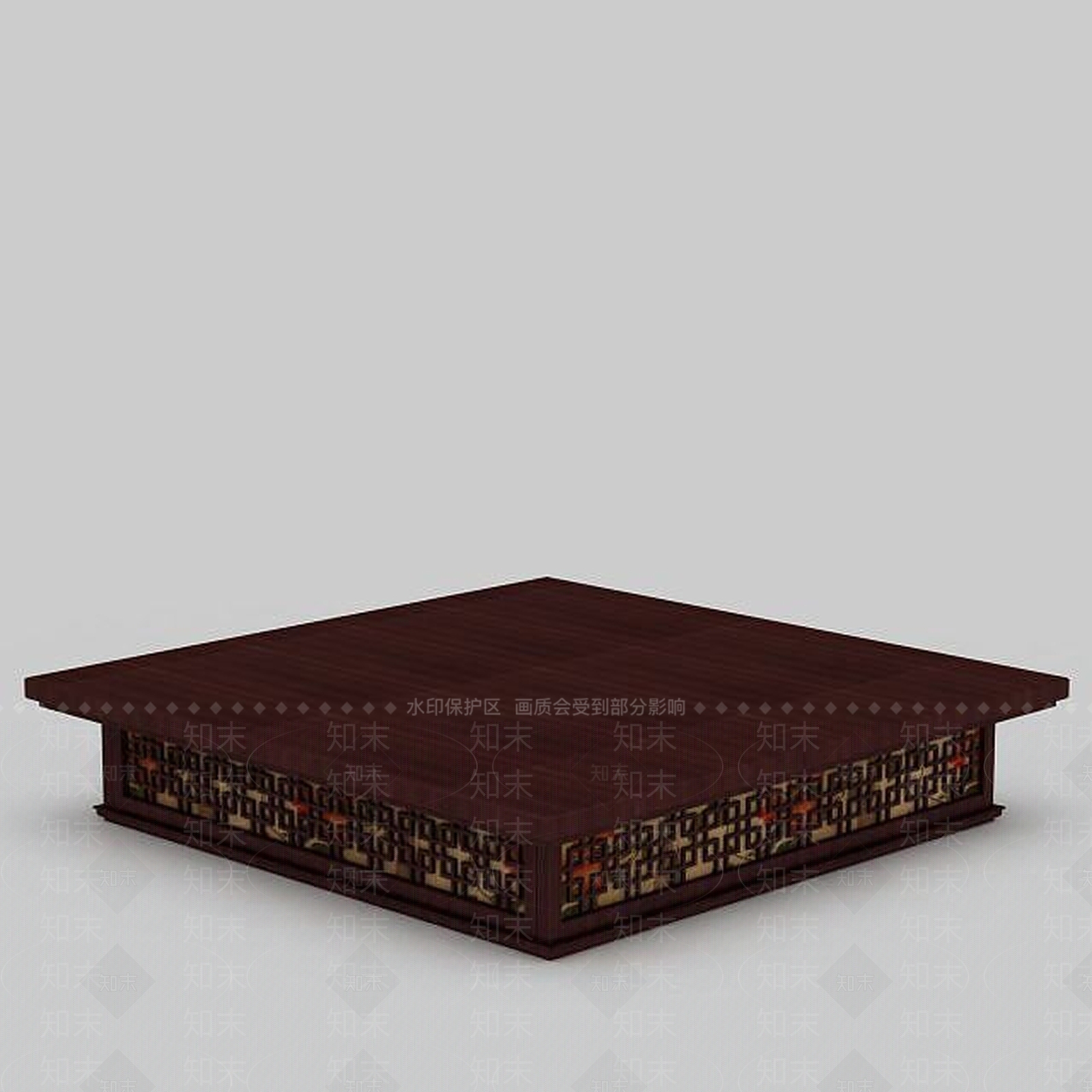 中式吸顶灯3D模型下载【ID:1197470454】