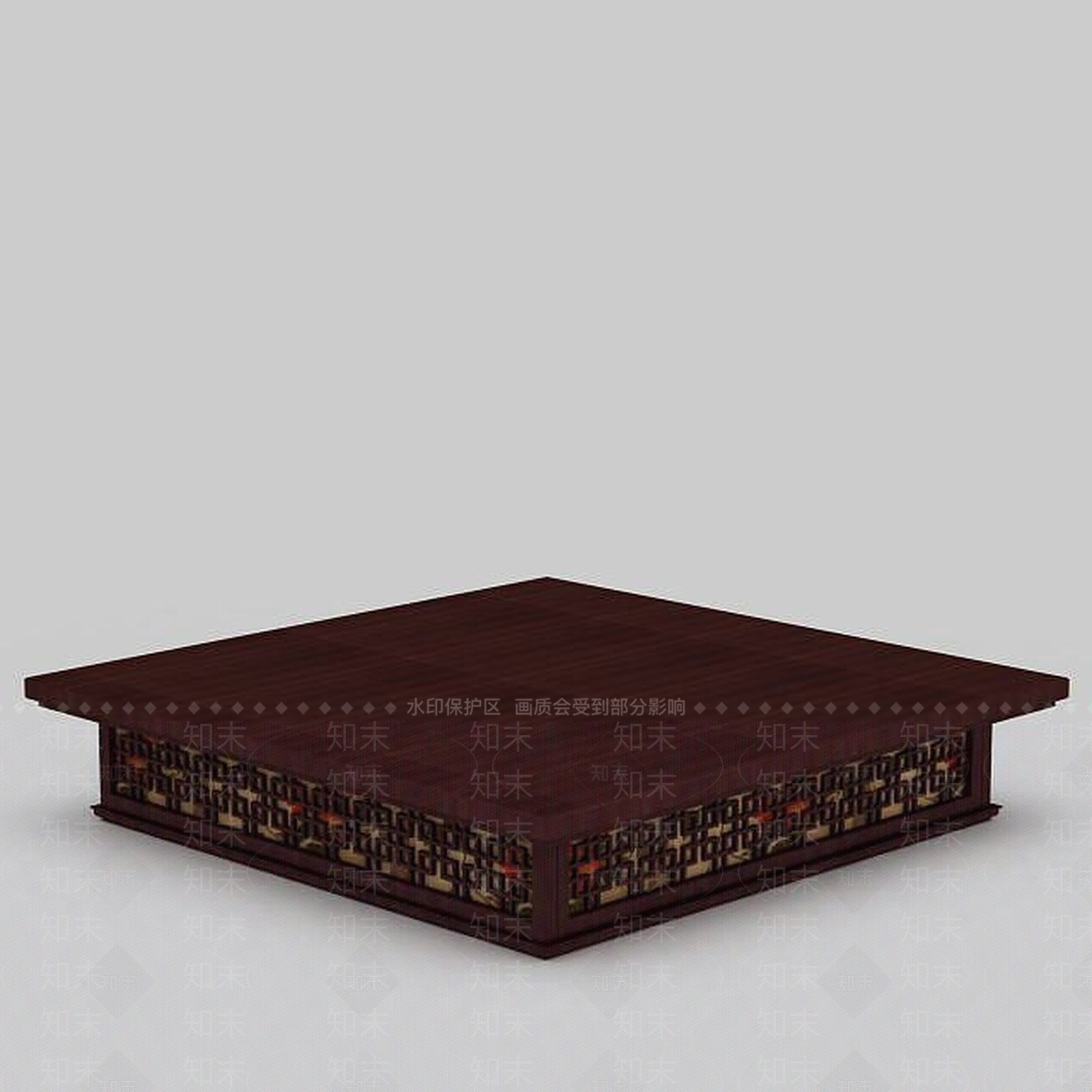 中式吸顶灯3D模型下载【ID:1197470454】