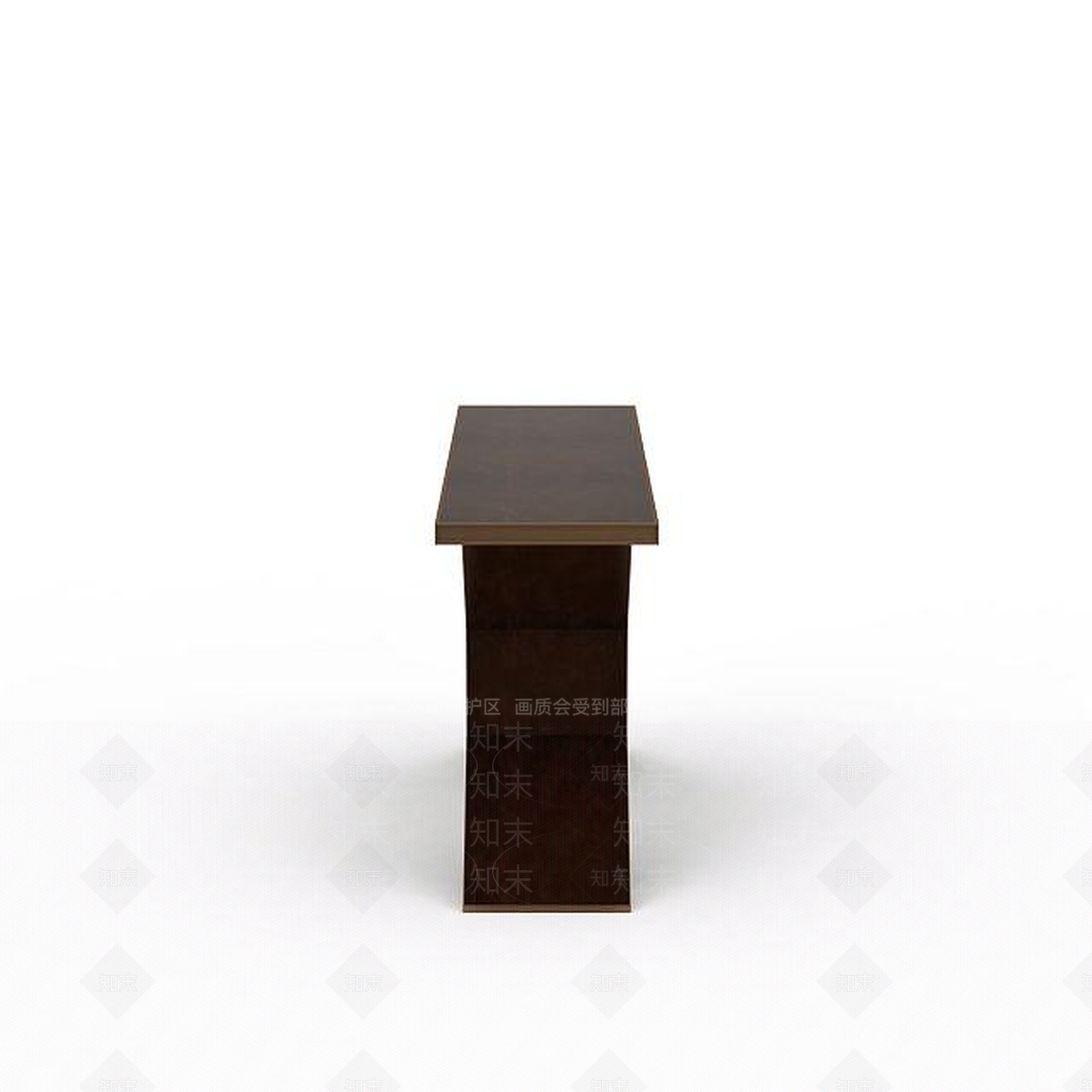 现代木质桌子3D模型下载【ID:1197471077】