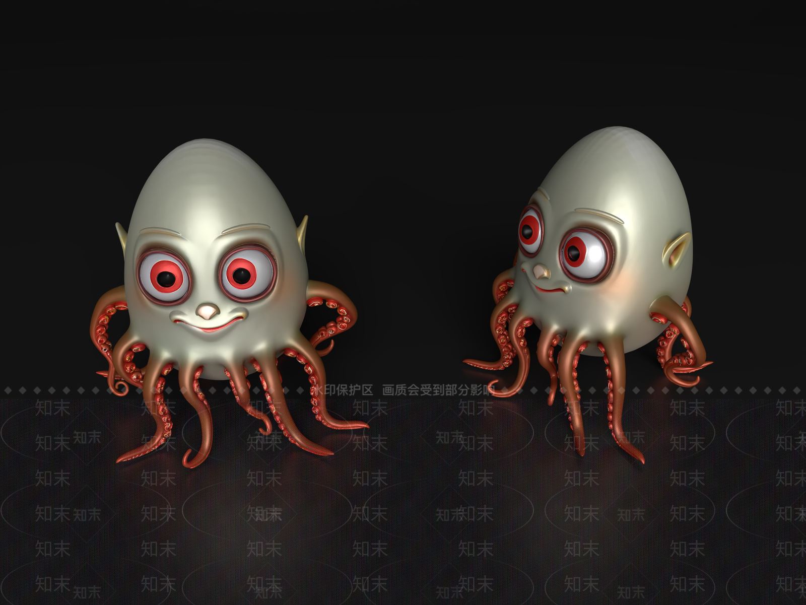 水生类动物3D模型下载【ID:1197472147】
