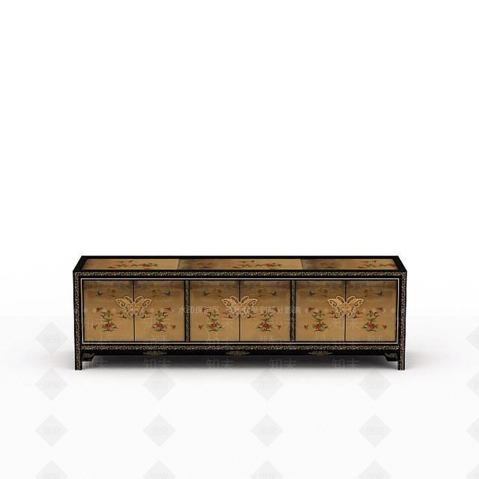 现代长方形柜子3D模型下载【ID:1197472252】