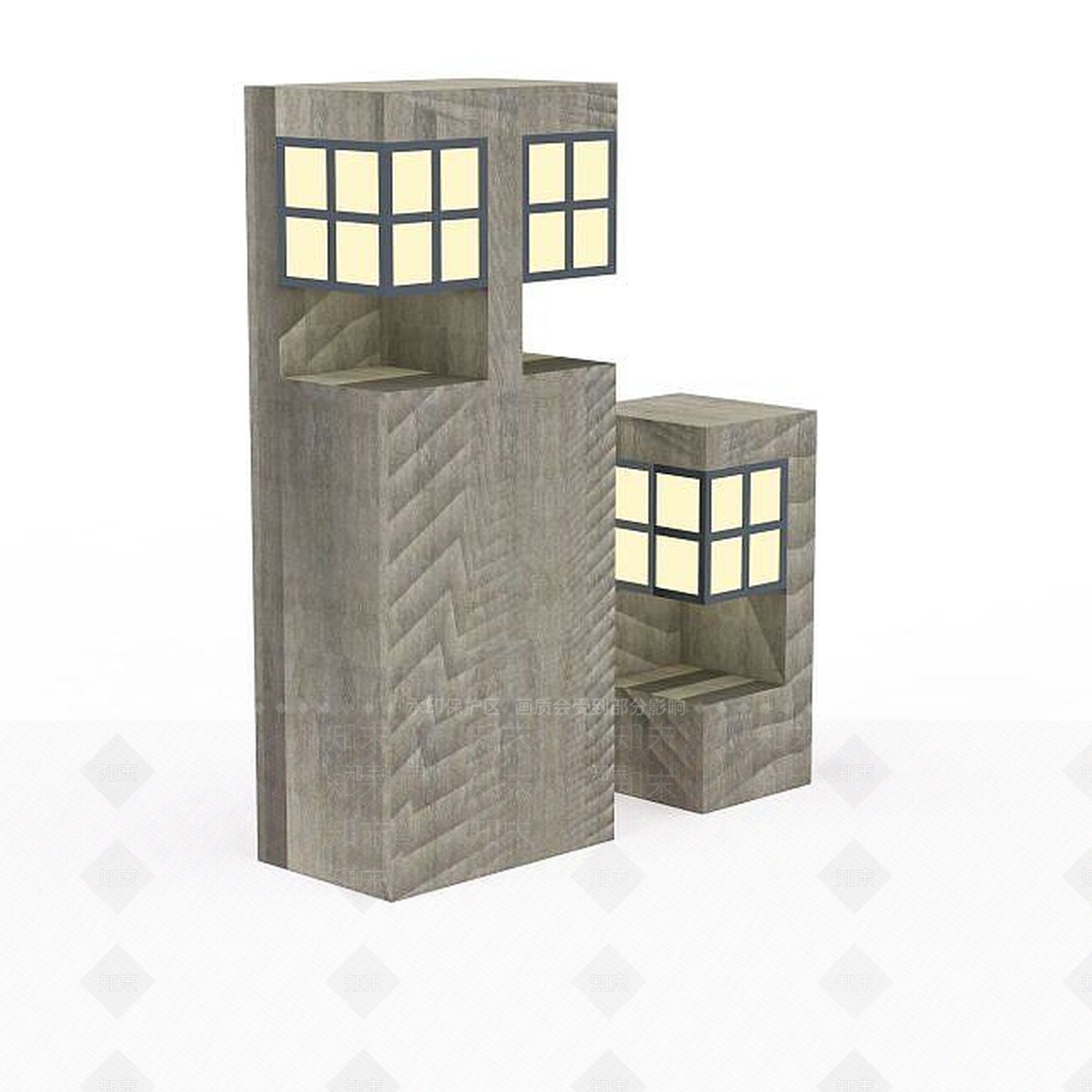 现代创意景观小品3D模型下载【ID:1197472403】