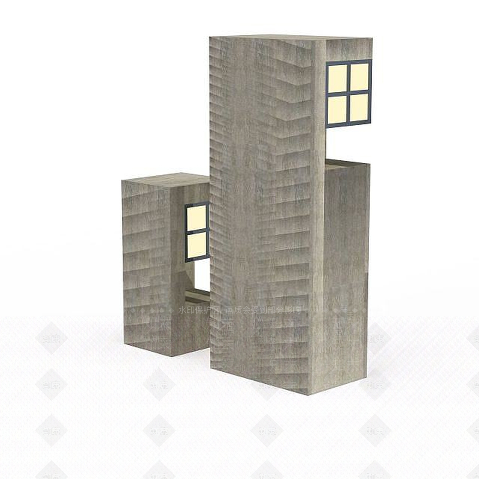 现代创意景观小品3D模型下载【ID:1197472403】