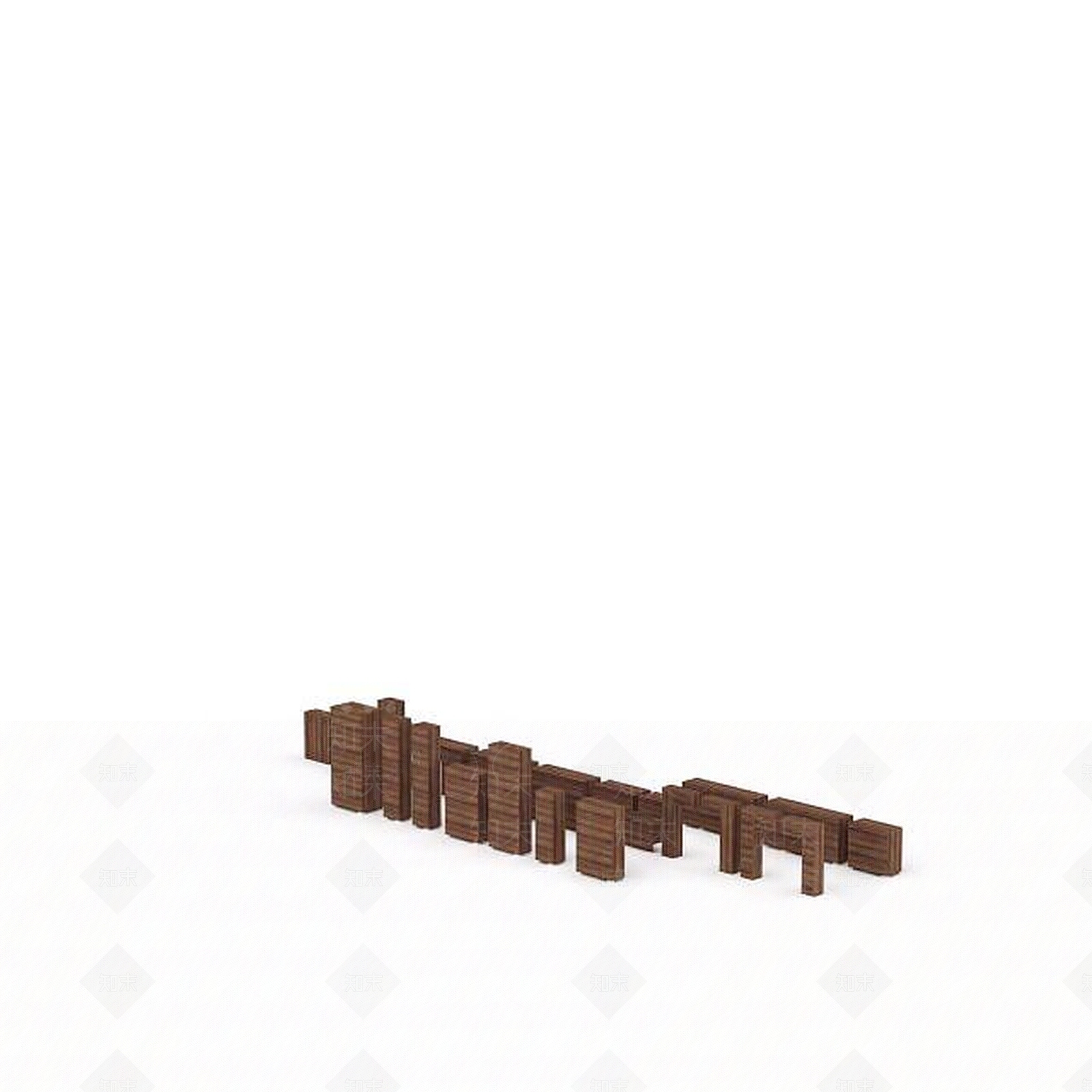 现代木质家具3D模型下载【ID:1197473330】