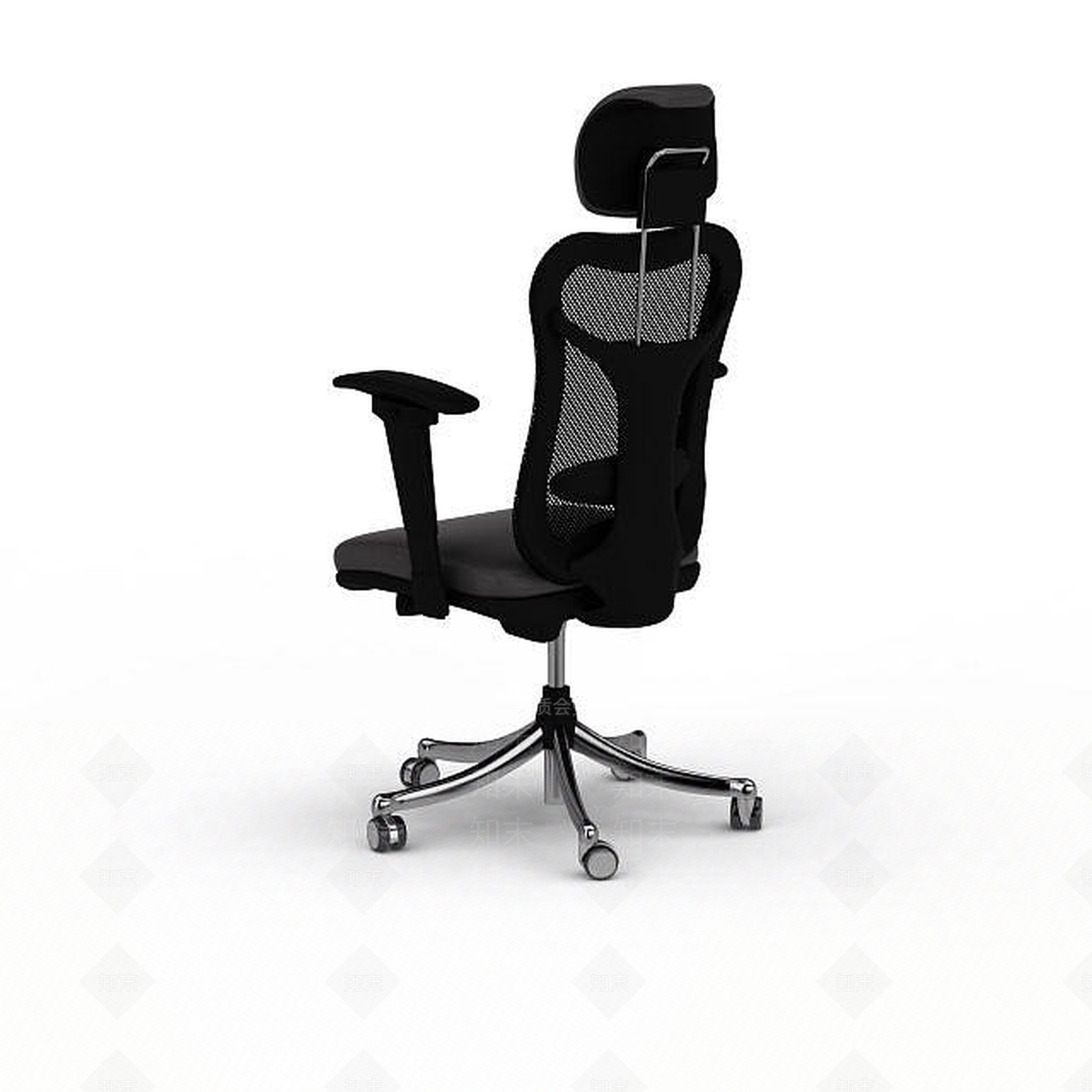 现代黑色椅子3D模型下载【ID:1197473325】