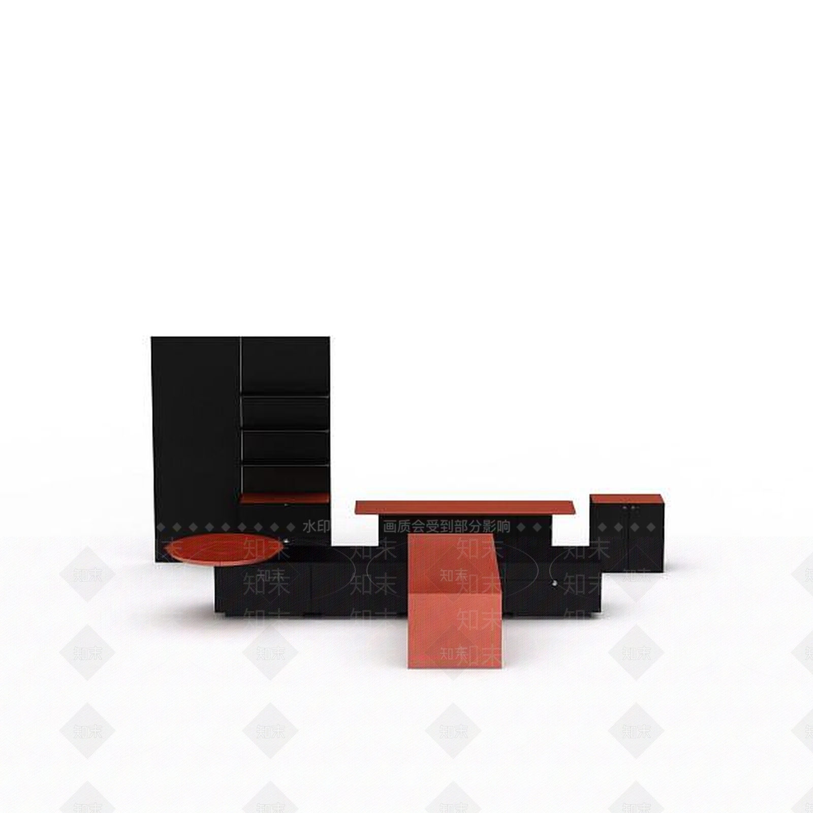 现代简约柜子3D模型下载【ID:1197473471】
