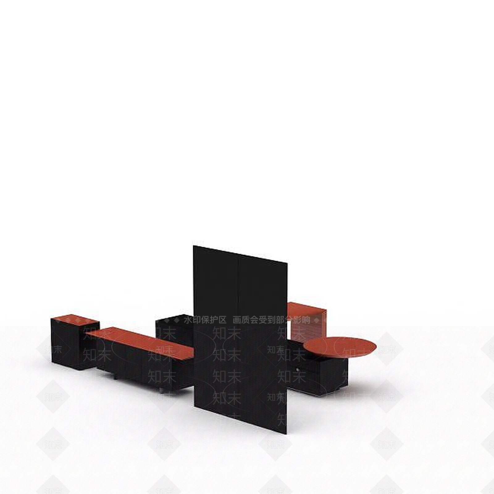 现代简约柜子3D模型下载【ID:1197473471】