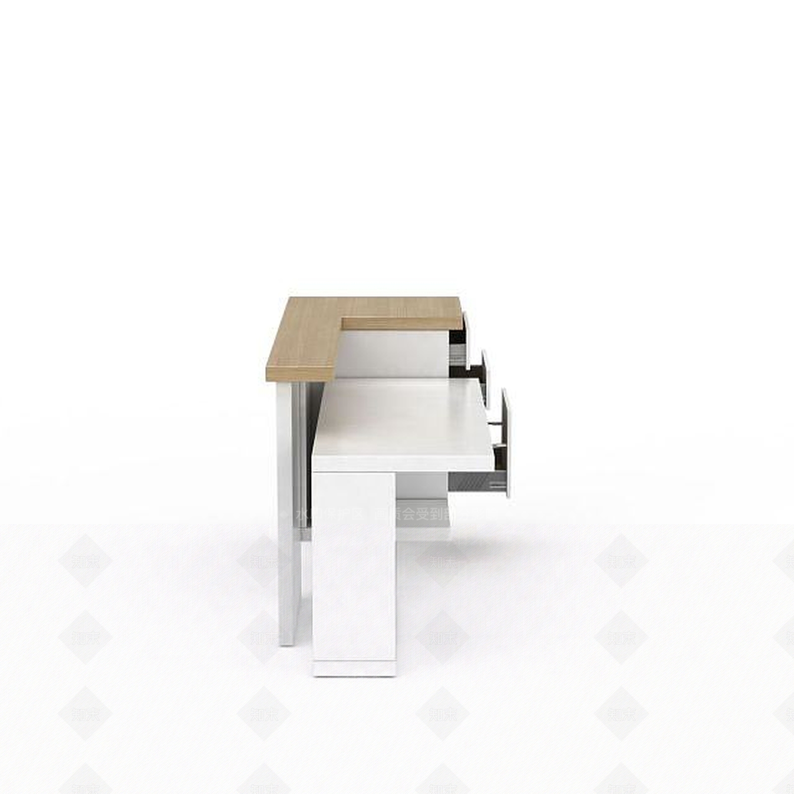 现代前台接待桌子3D模型下载【ID:1197473465】