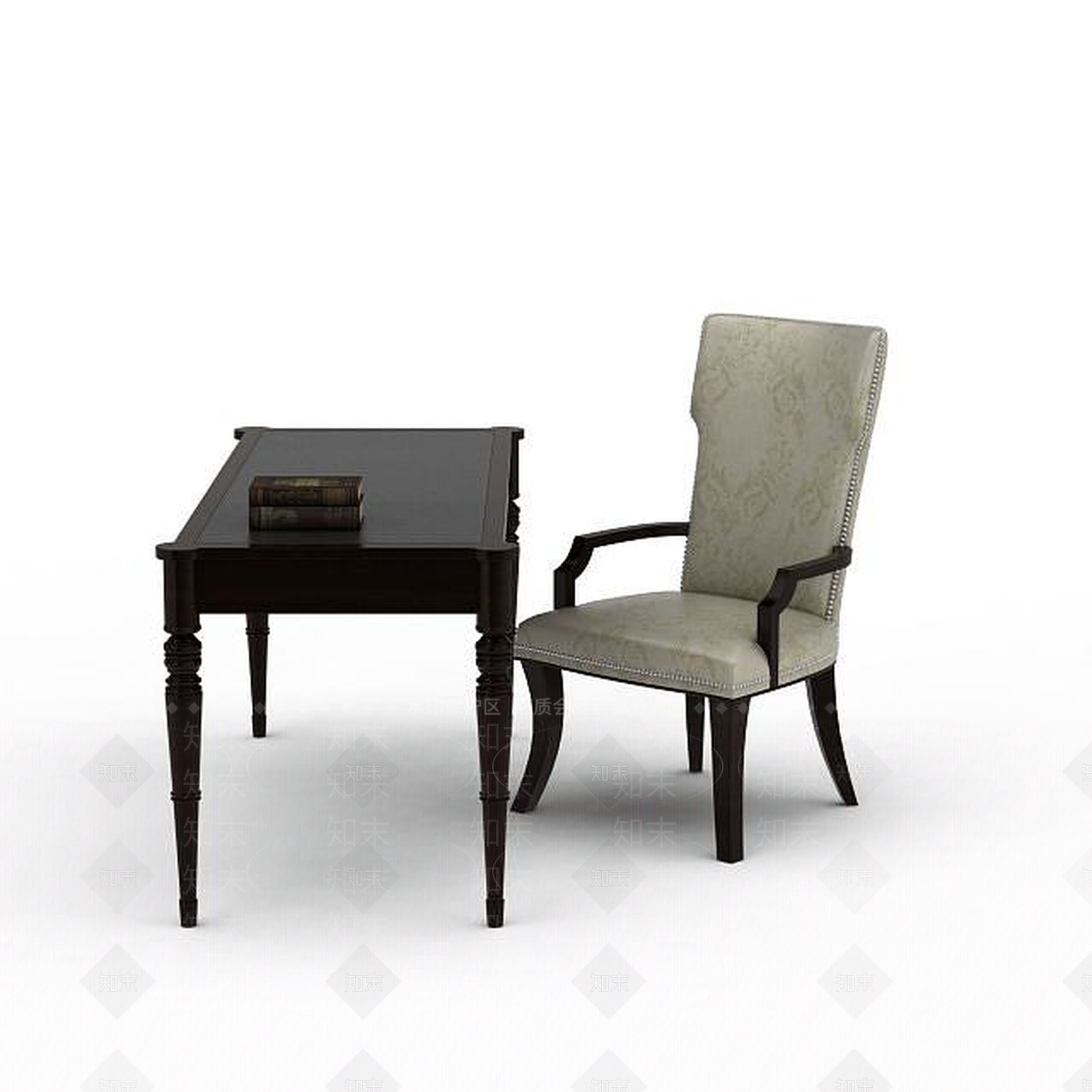 现代简约办公桌椅3D模型下载【ID:1197474665】