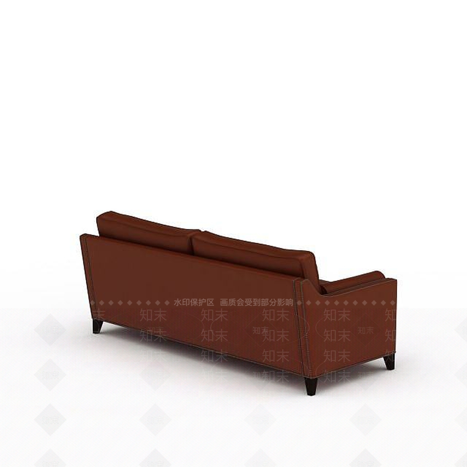 现代棕色沙发3D模型下载【ID:1197475259】