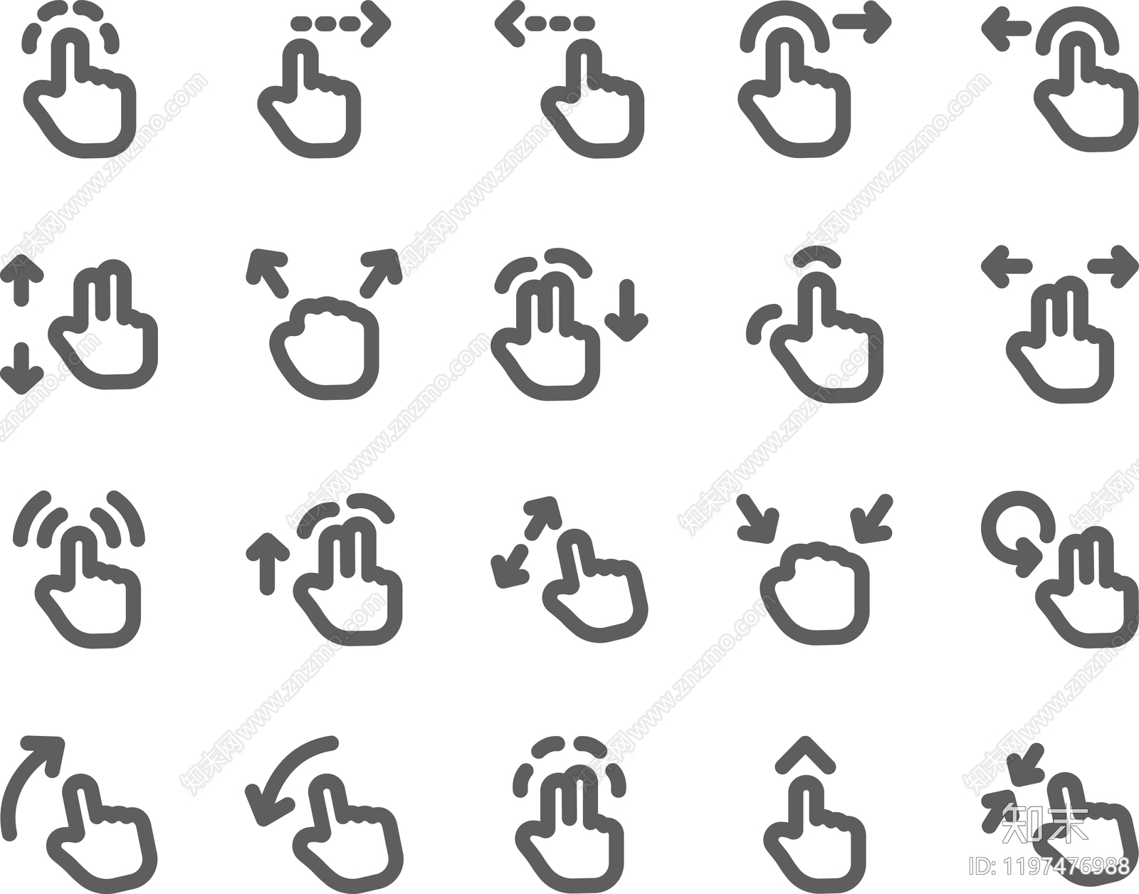 现代标识图库施工图下载【ID:1197476988】