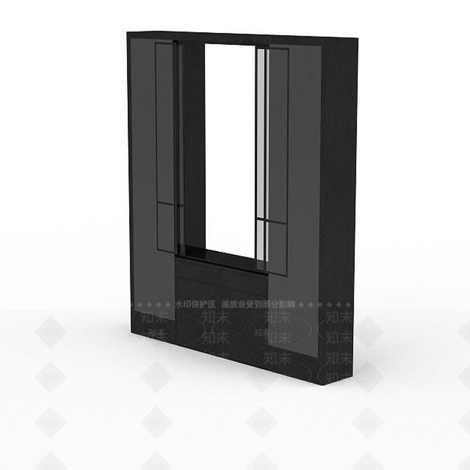 现代红酒置物柜3D模型下载【ID:1197477231】