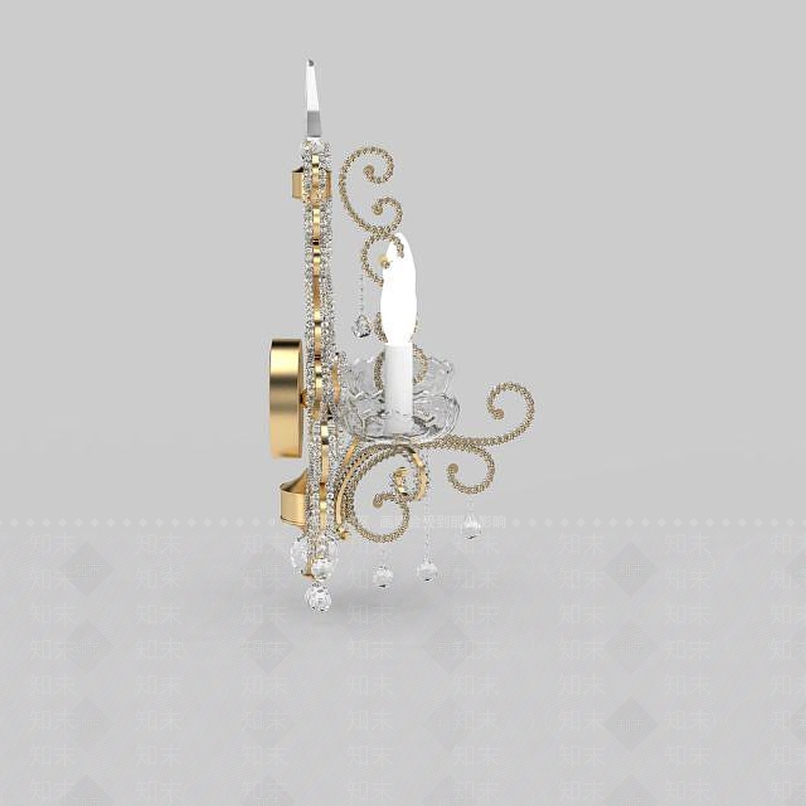 现代卧室壁灯3D模型下载【ID:1197479817】