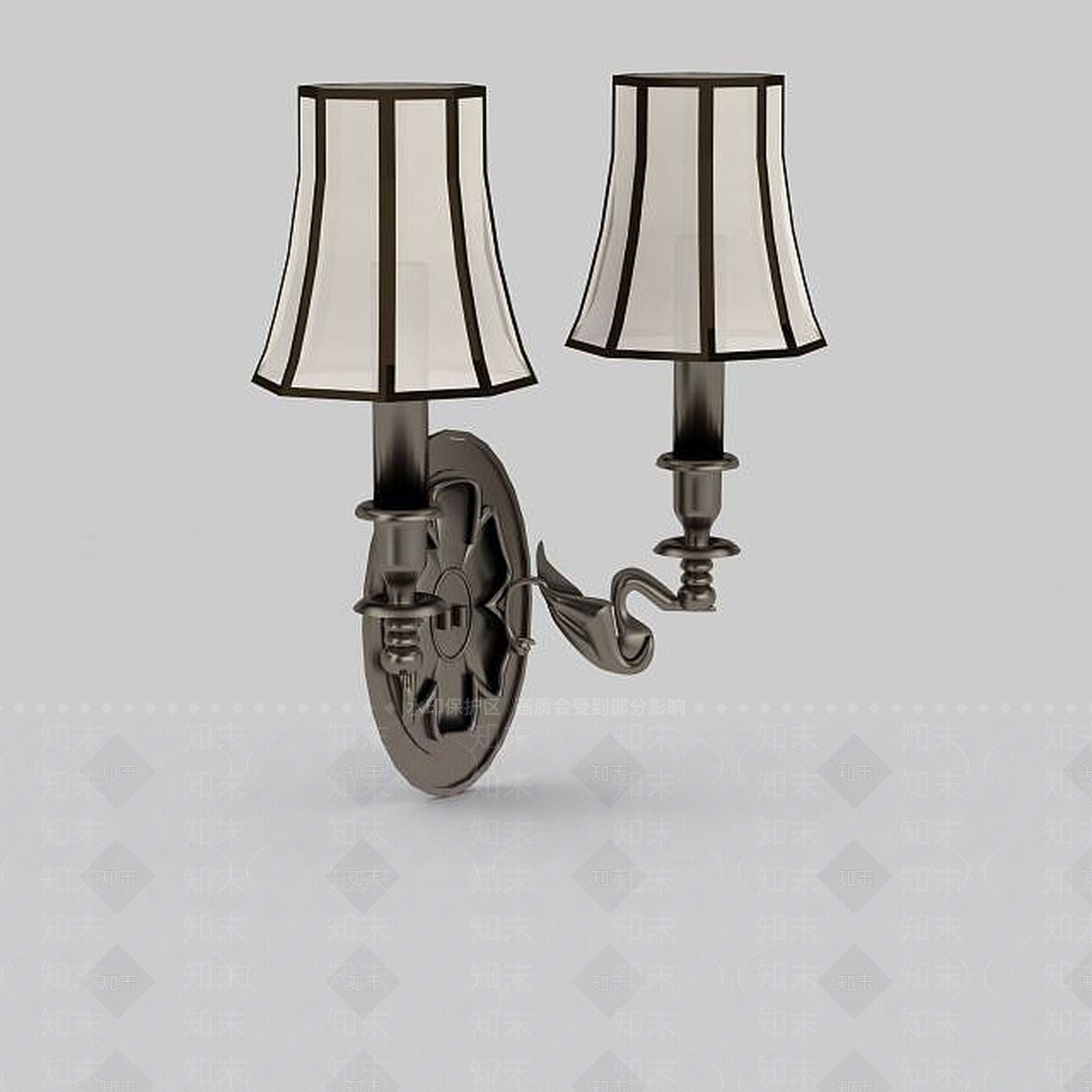 现代客厅壁灯3D模型下载【ID:1197479947】