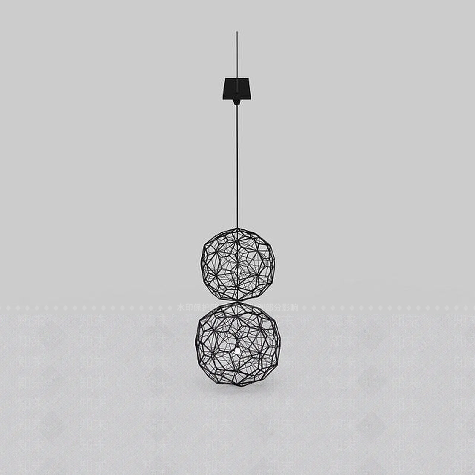 现代餐厅吊灯3D模型下载【ID:1197480191】