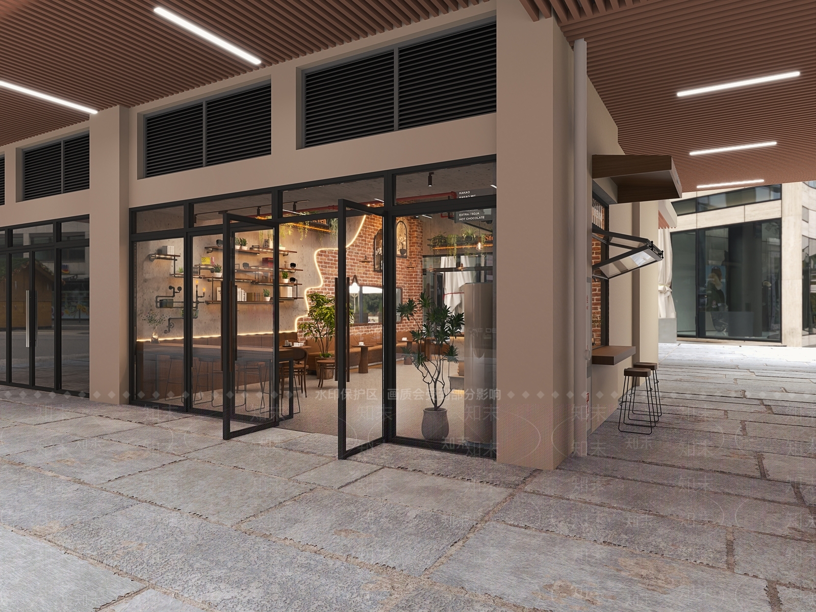 工业现代咖啡厅3D模型下载【ID:1197481069】