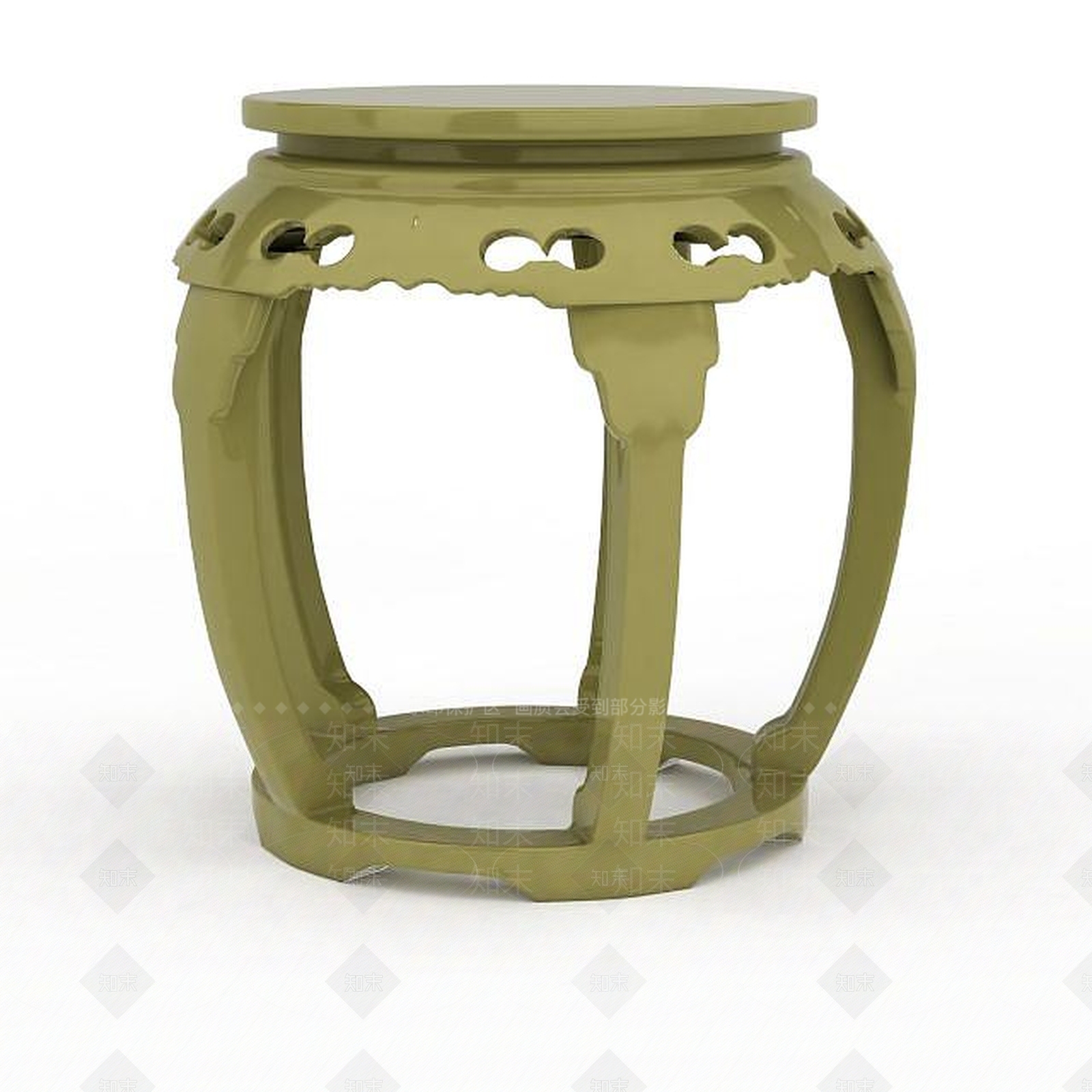 现代简约鼓凳3D模型下载【ID:1197480337】