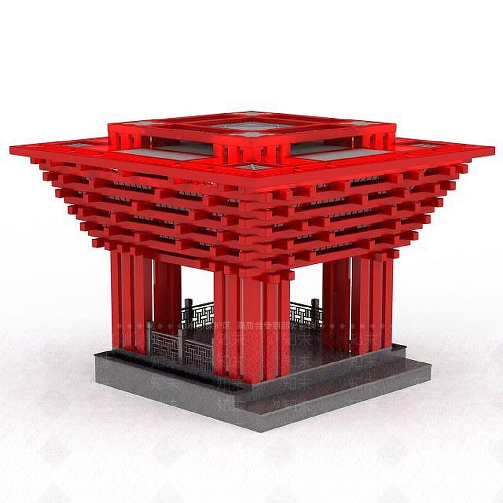 现代中国馆3D模型下载【ID:1197480573】