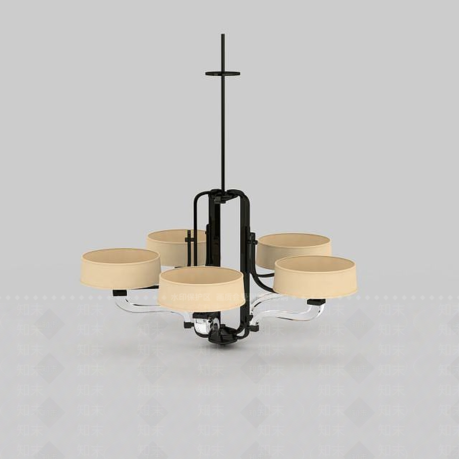 现代客厅吊灯3D模型下载【ID:1197480769】