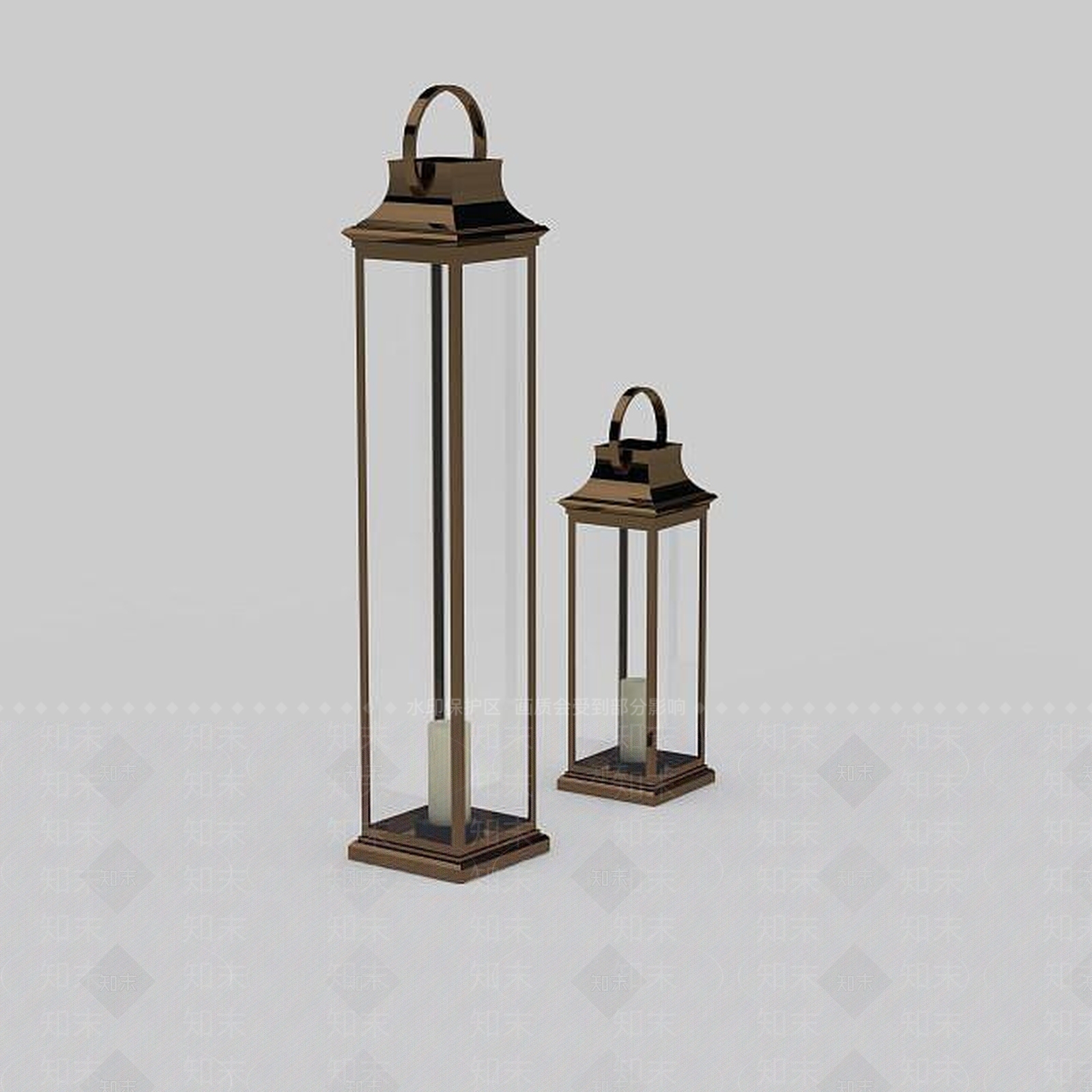现代复古吊灯3D模型下载【ID:1197480857】