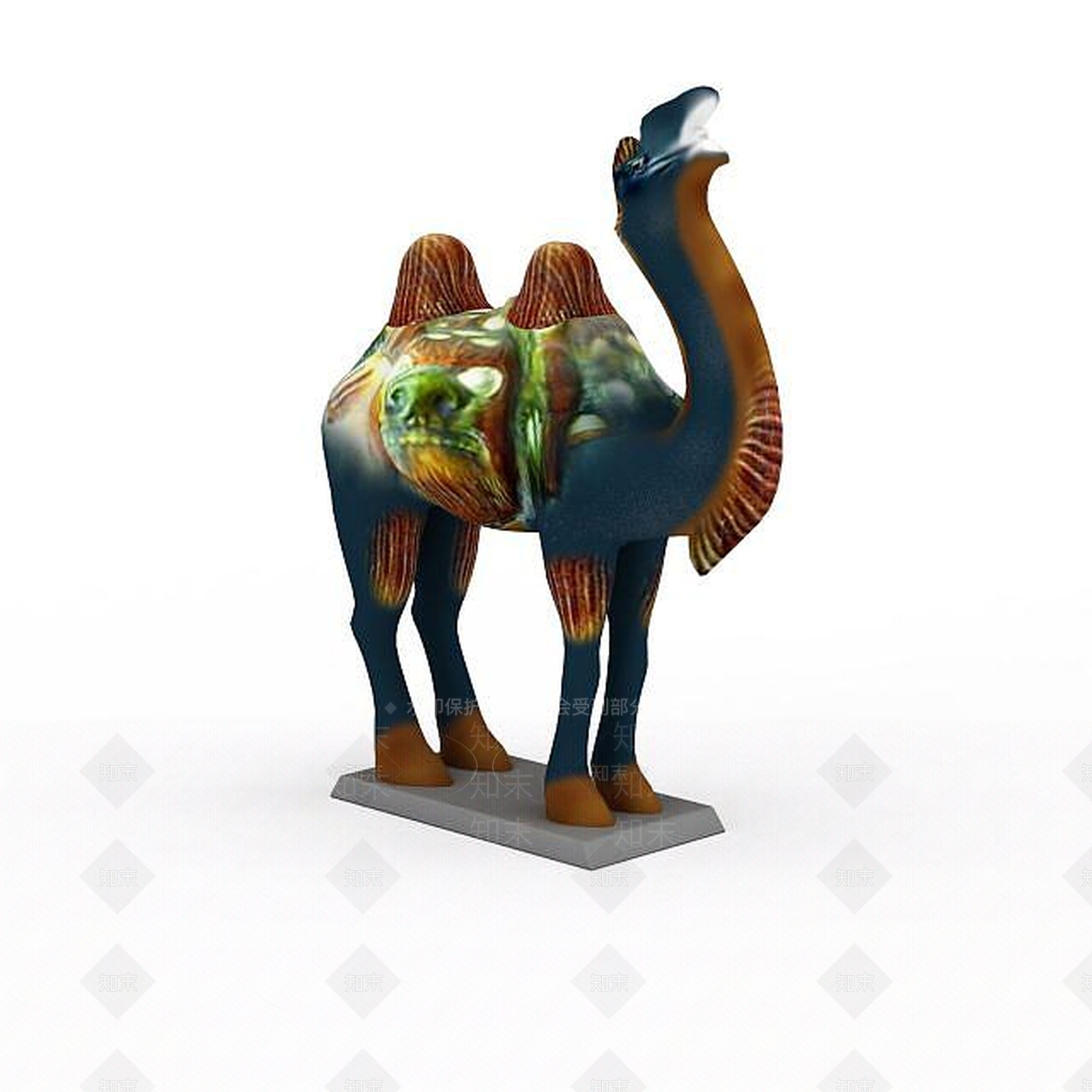 现代骆驼装饰品3D模型下载【ID:1197481304】
