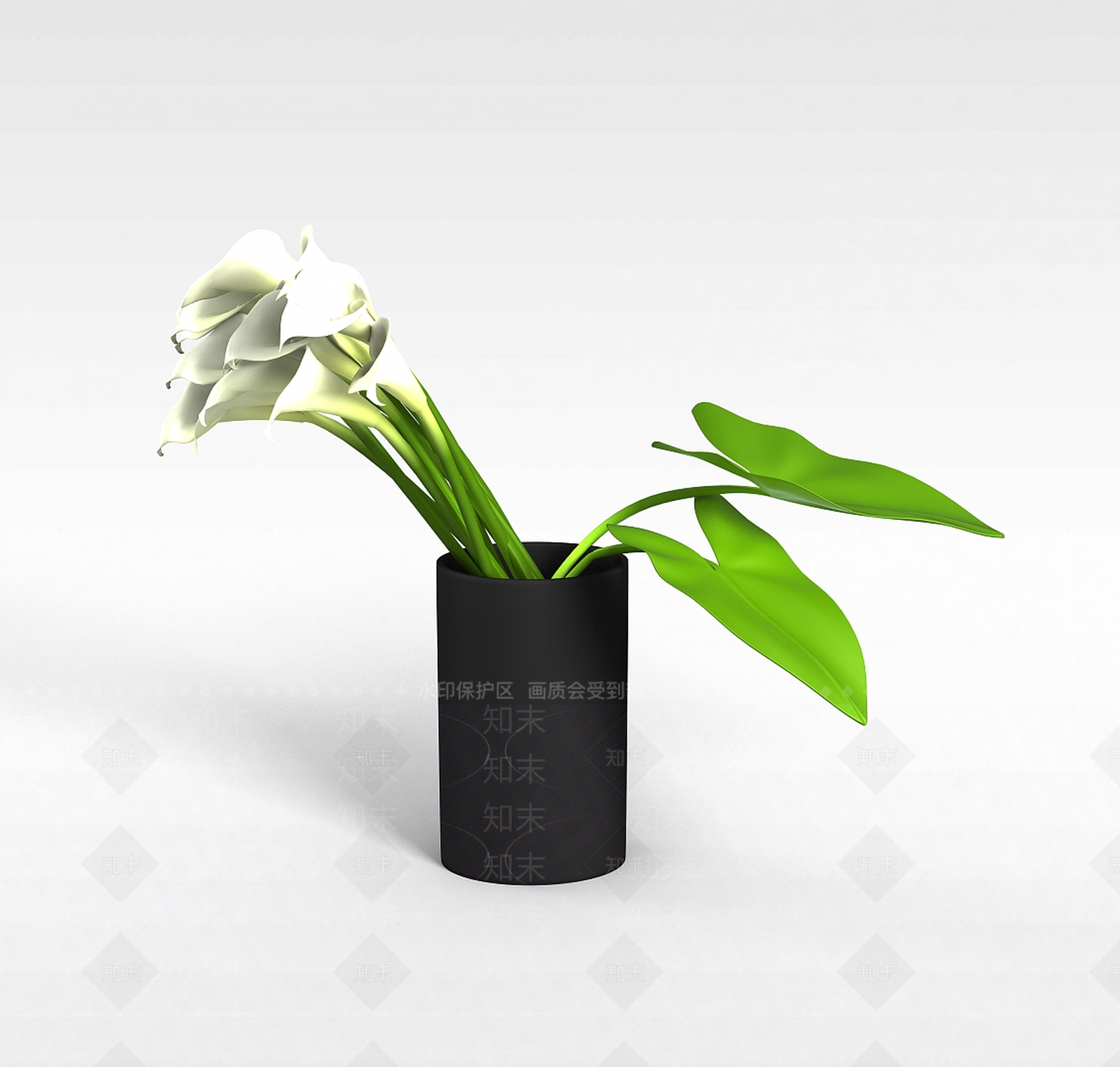 现代植物插花3D模型下载【ID:1197481348】