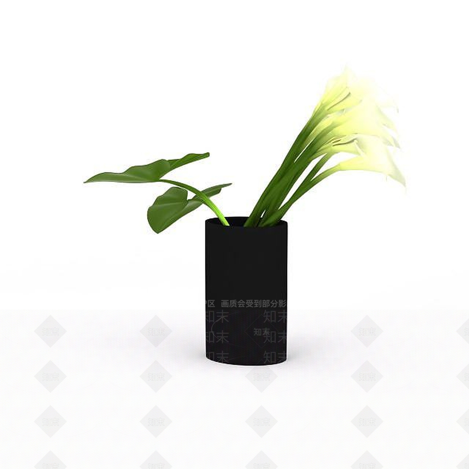 现代植物插花3D模型下载【ID:1197481348】