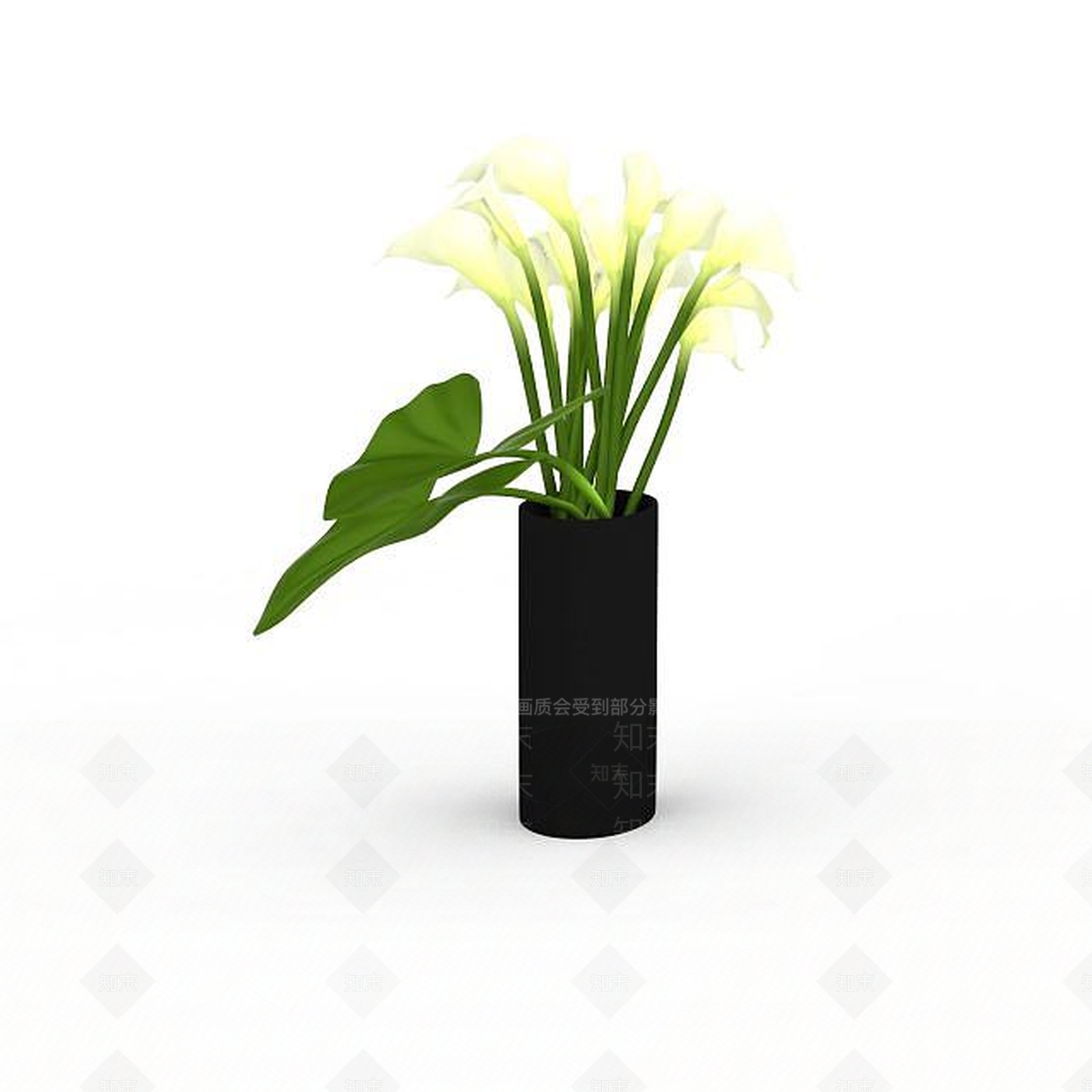 现代植物插花3D模型下载【ID:1197481348】