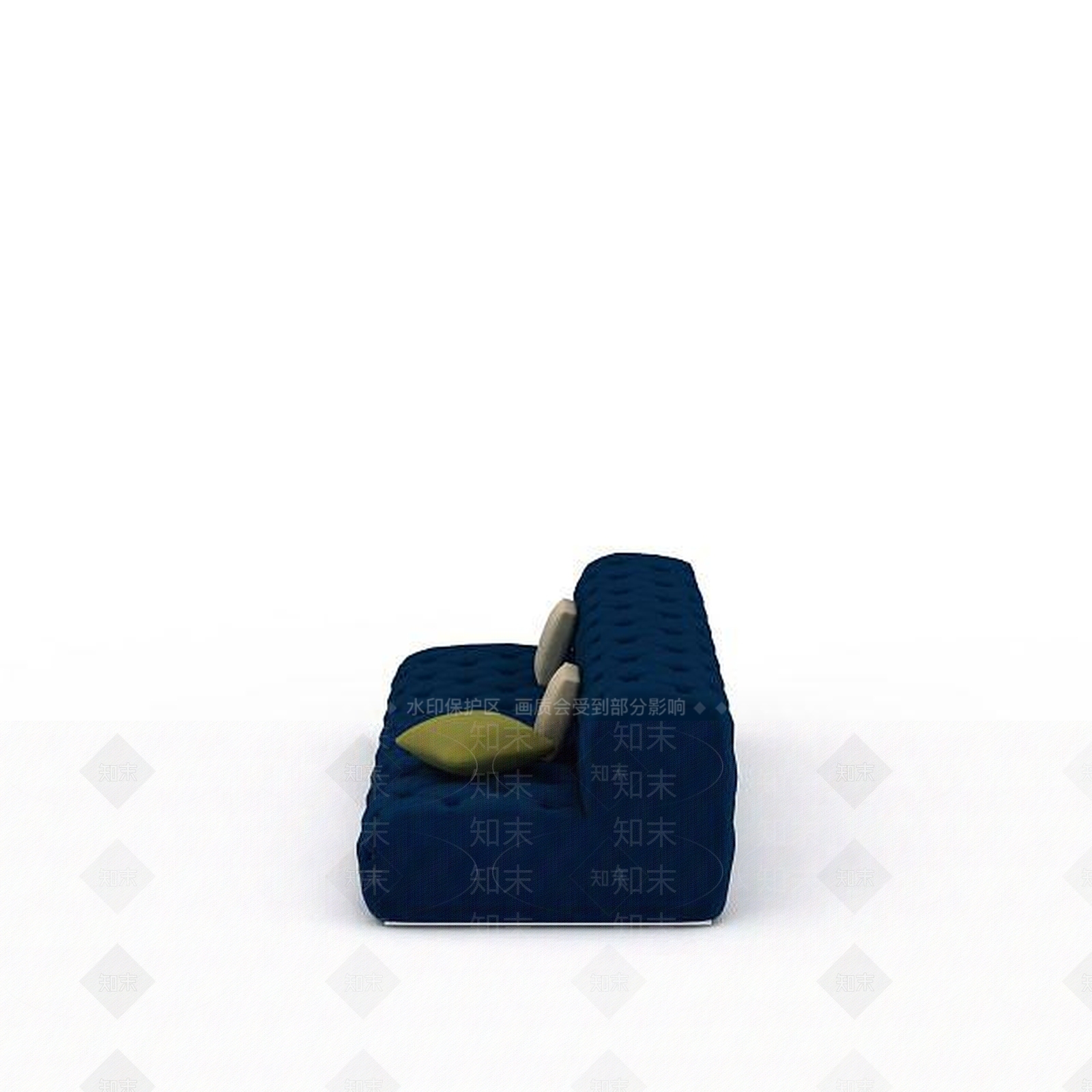 现代蓝色沙发3D模型下载【ID:1197481957】