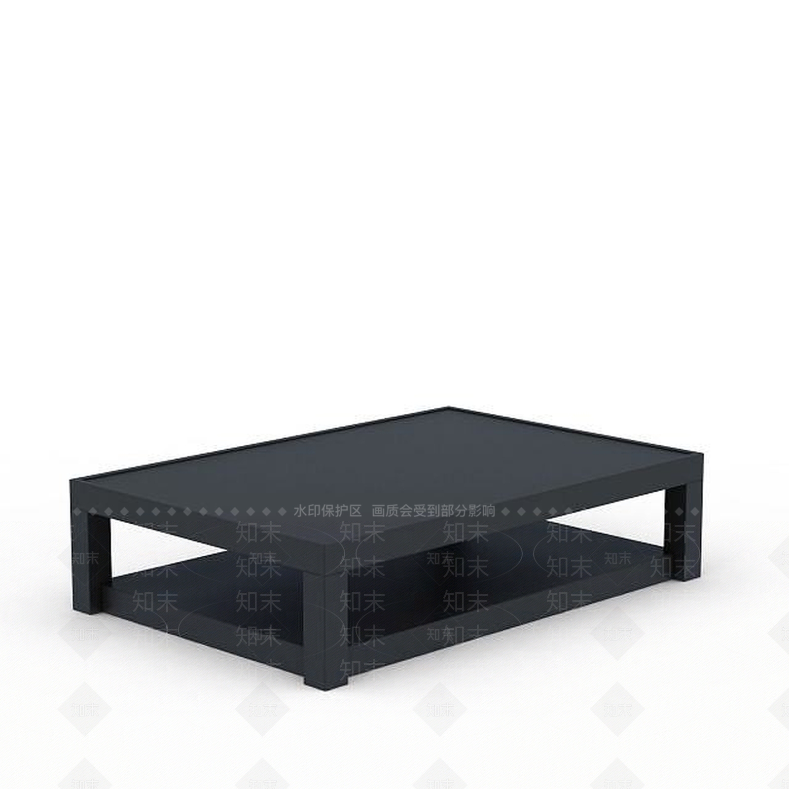 现代长方形桌子3D模型下载【ID:1197483074】