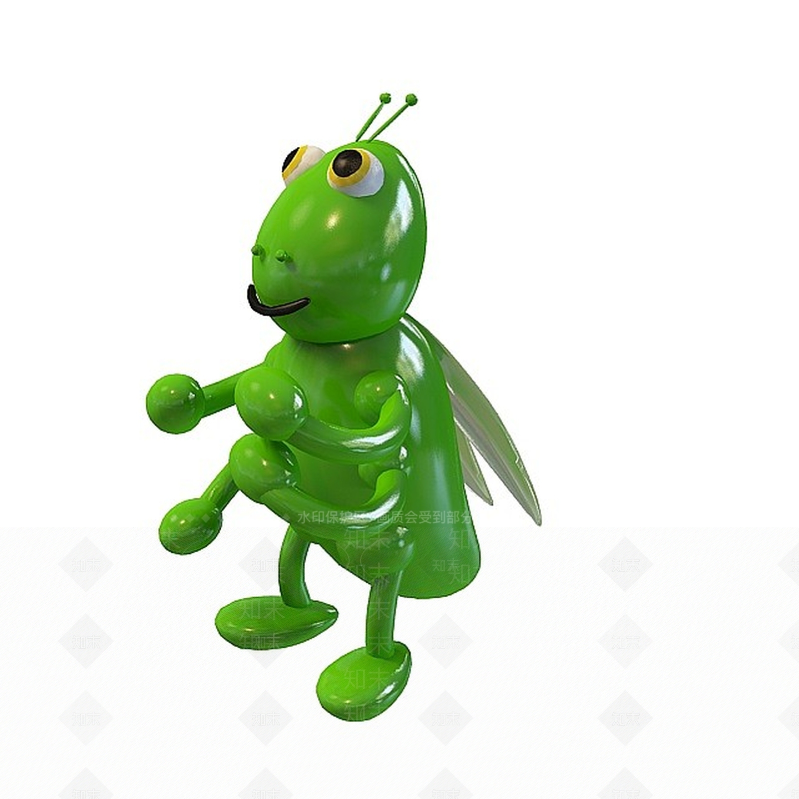 现代童趣蝗虫玩具3D模型下载【ID:1197483029】