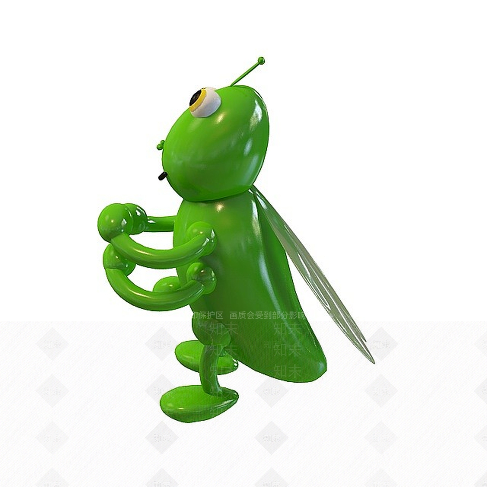现代童趣蝗虫玩具3D模型下载【ID:1197483029】