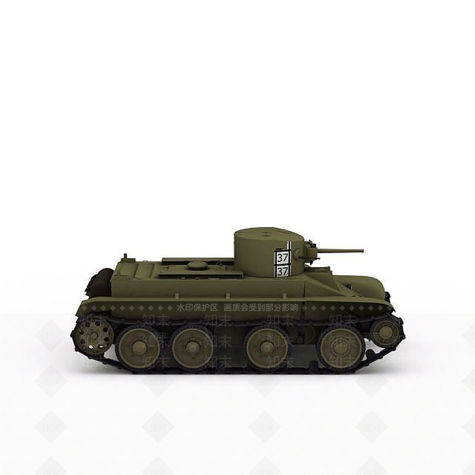 现代37坦克3D模型下载【ID:1197485247】