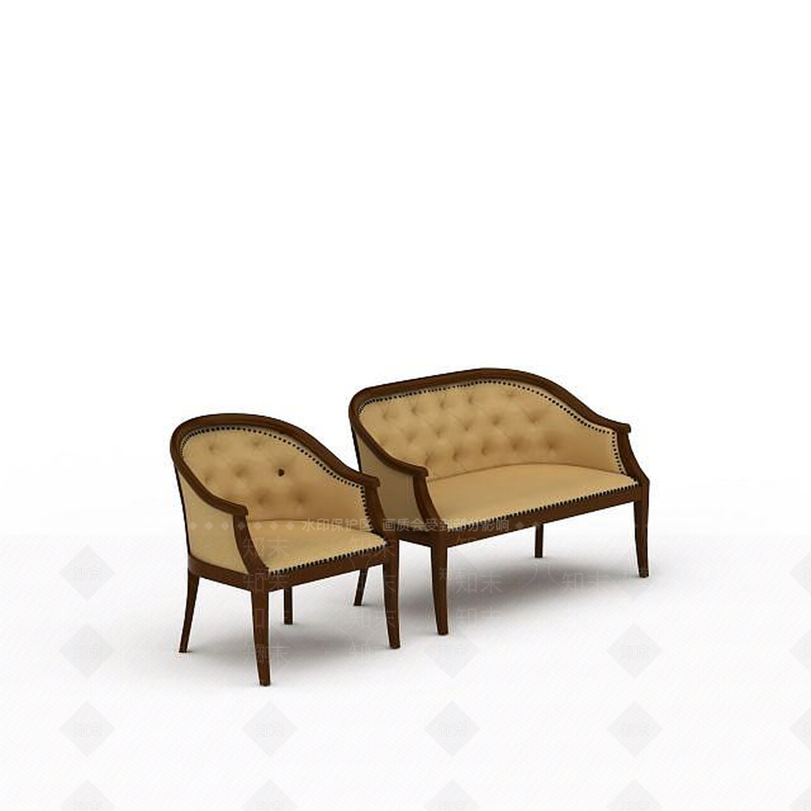 欧式古典欧式椅子3D模型下载【ID:1197485593】