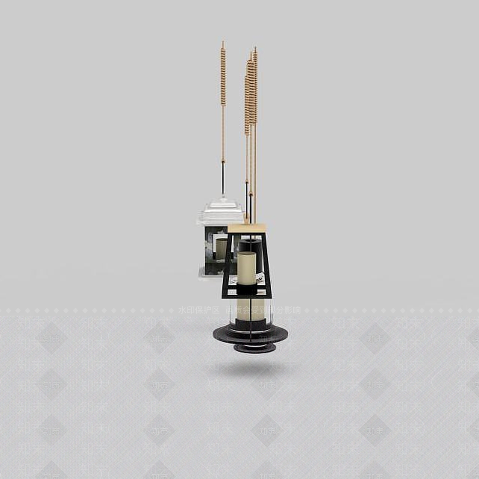 现代吊灯组合3D模型下载【ID:1197486172】
