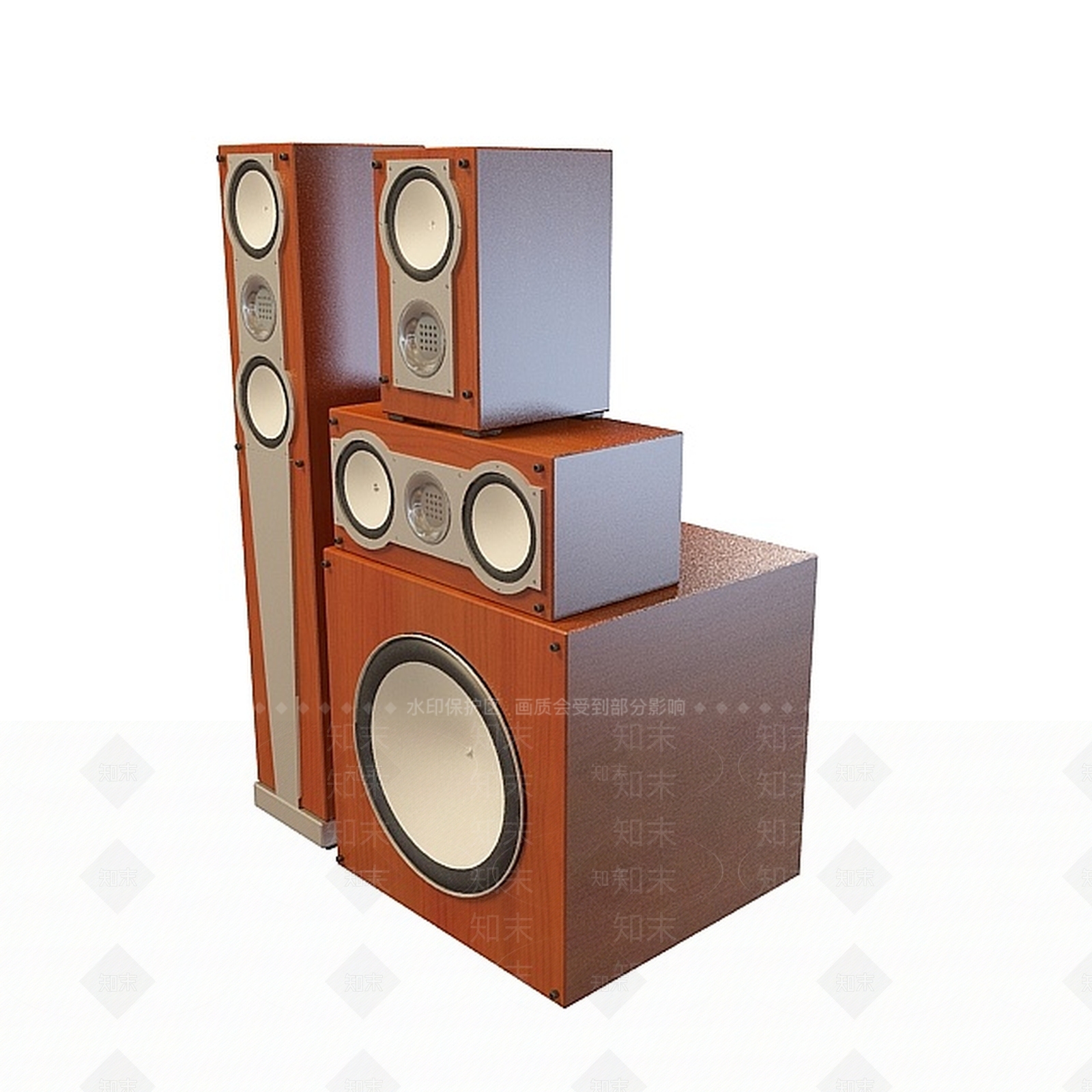 现代会议室音响3D模型下载【ID:1197487208】