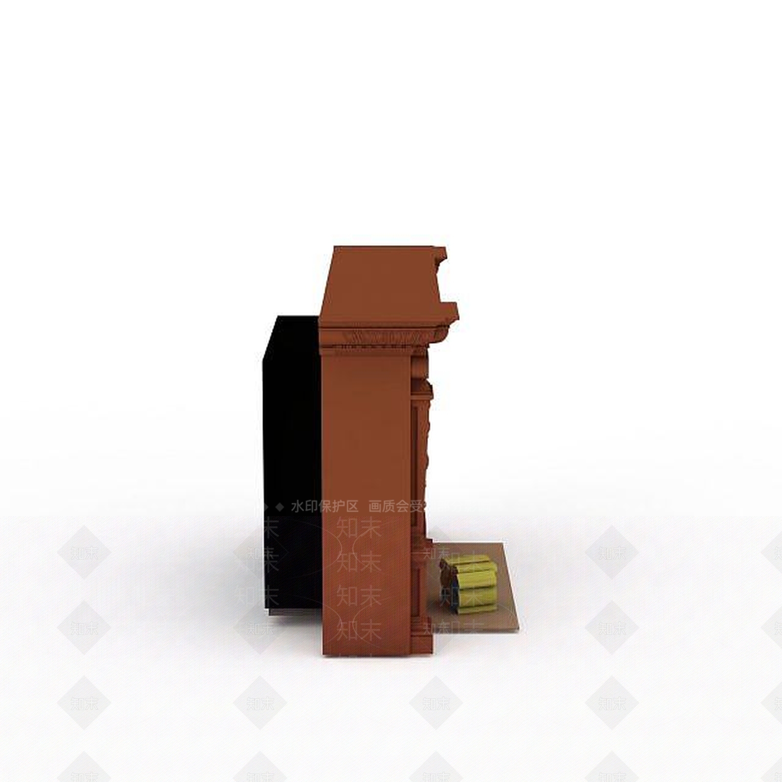 欧式古典欧式简易壁炉3D模型下载【ID:1197487311】