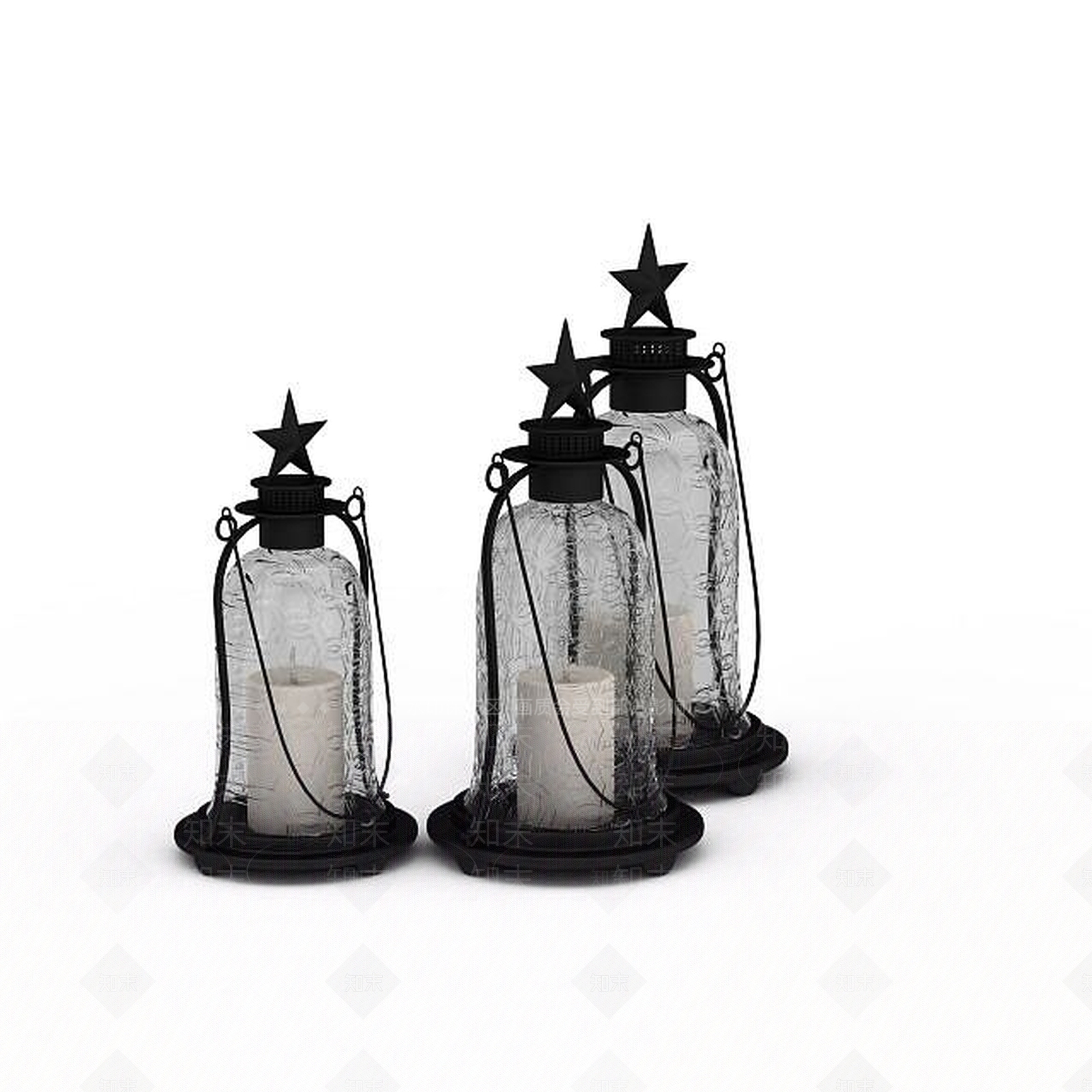 现代办公室装饰品3D模型下载【ID:1197487347】