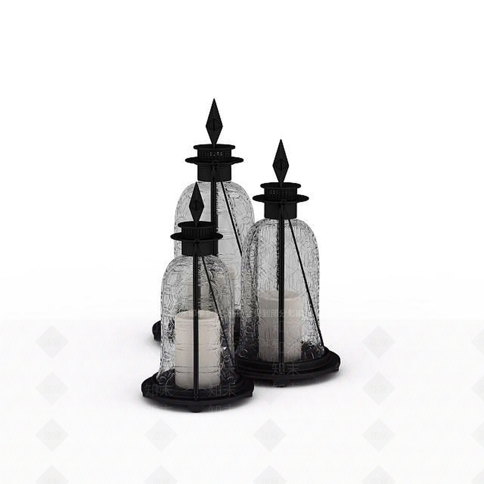 现代办公室装饰品3D模型下载【ID:1197487347】