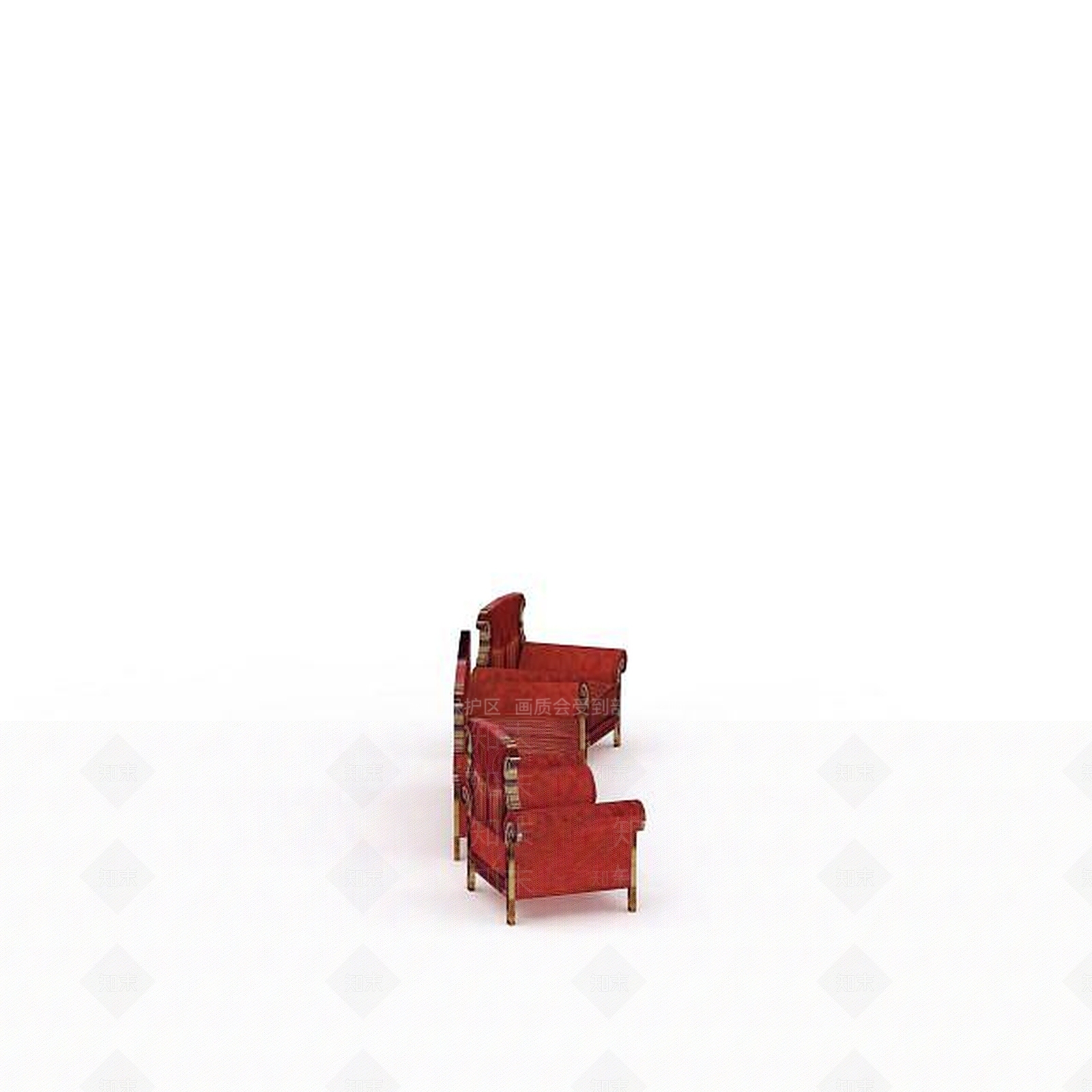 美式沙发3D模型下载【ID:1197487647】