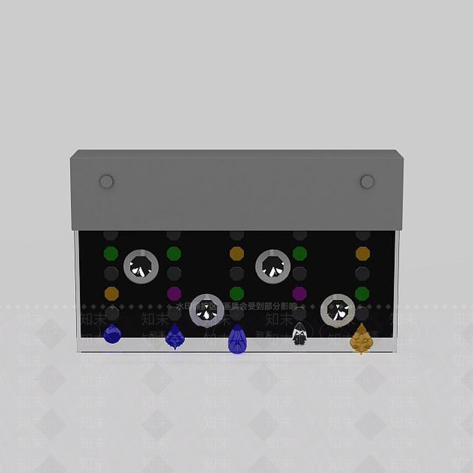 现代彩灯3D模型下载【ID:1197487831】