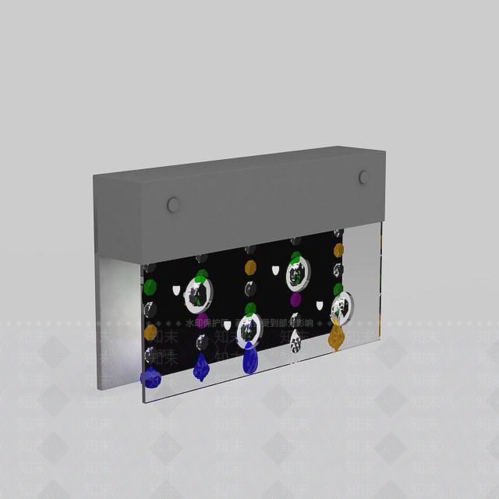 现代彩灯3D模型下载【ID:1197487831】