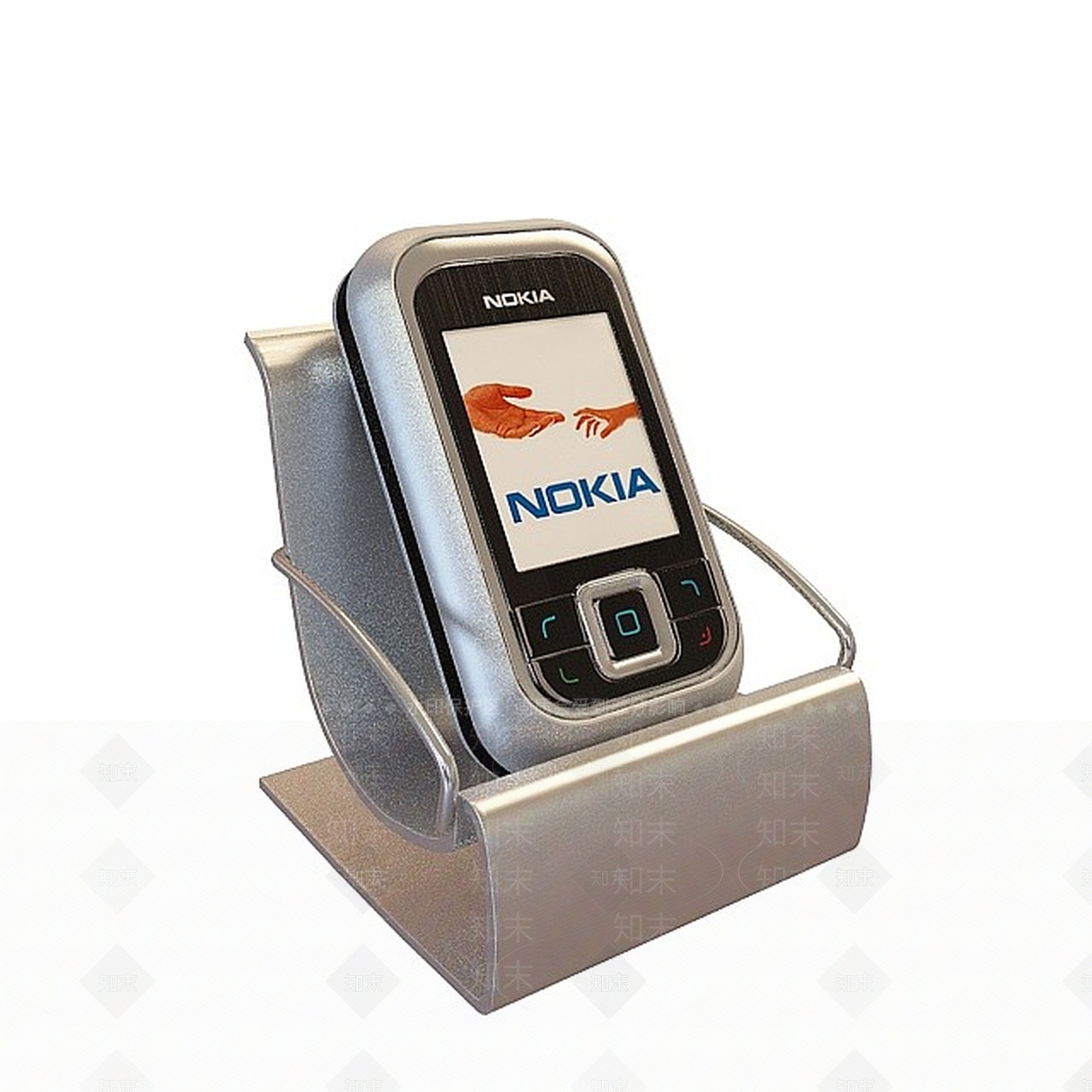 现代带支架诺基亚手机3D模型下载【ID:1197488271】
