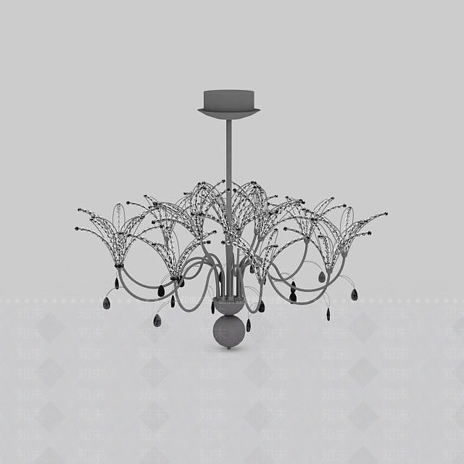 中式创意中式吊灯3D模型下载【ID:1197488337】
