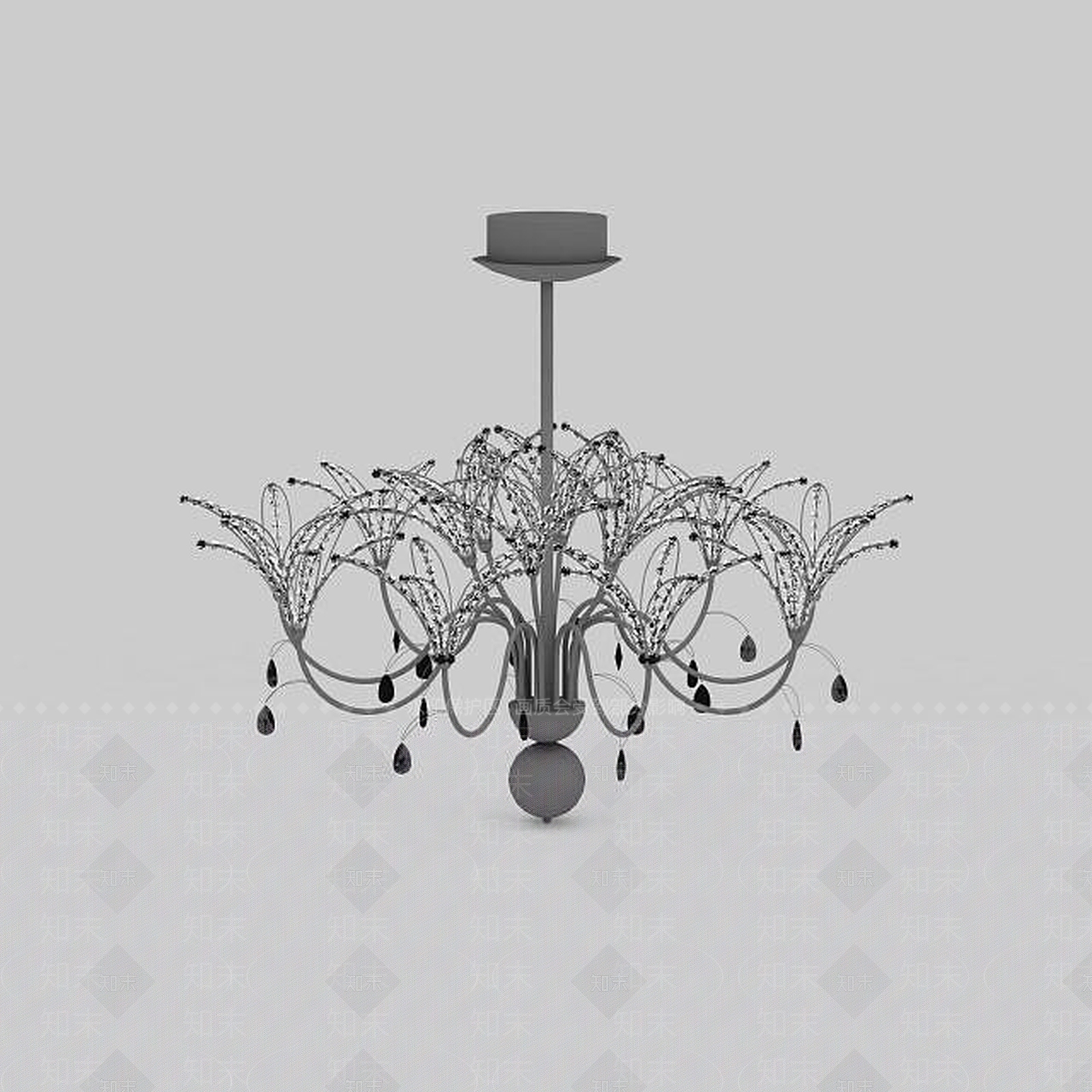 中式创意中式吊灯3D模型下载【ID:1197488337】