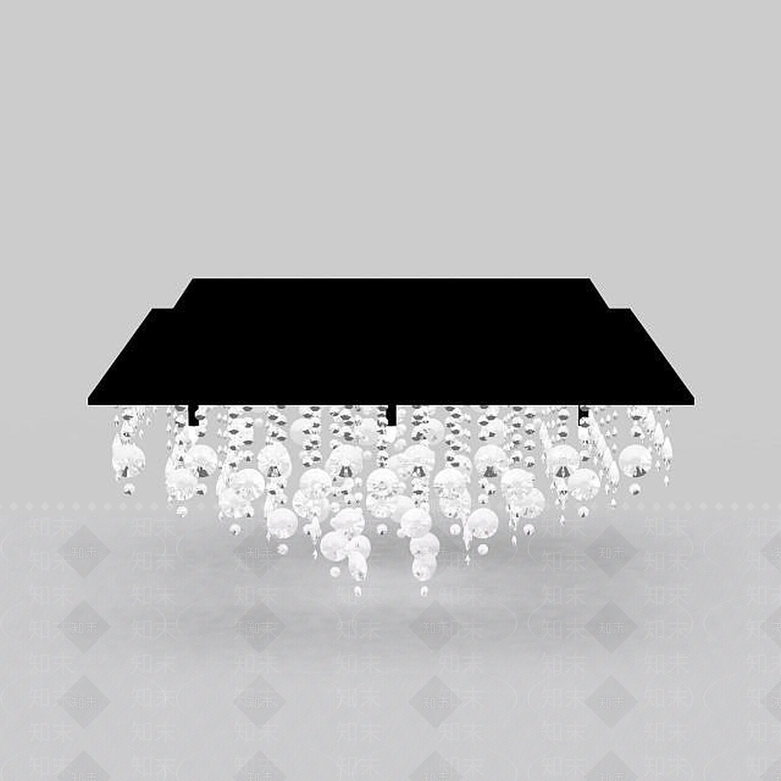 现代客厅豪华吊灯3D模型下载【ID:1197488500】