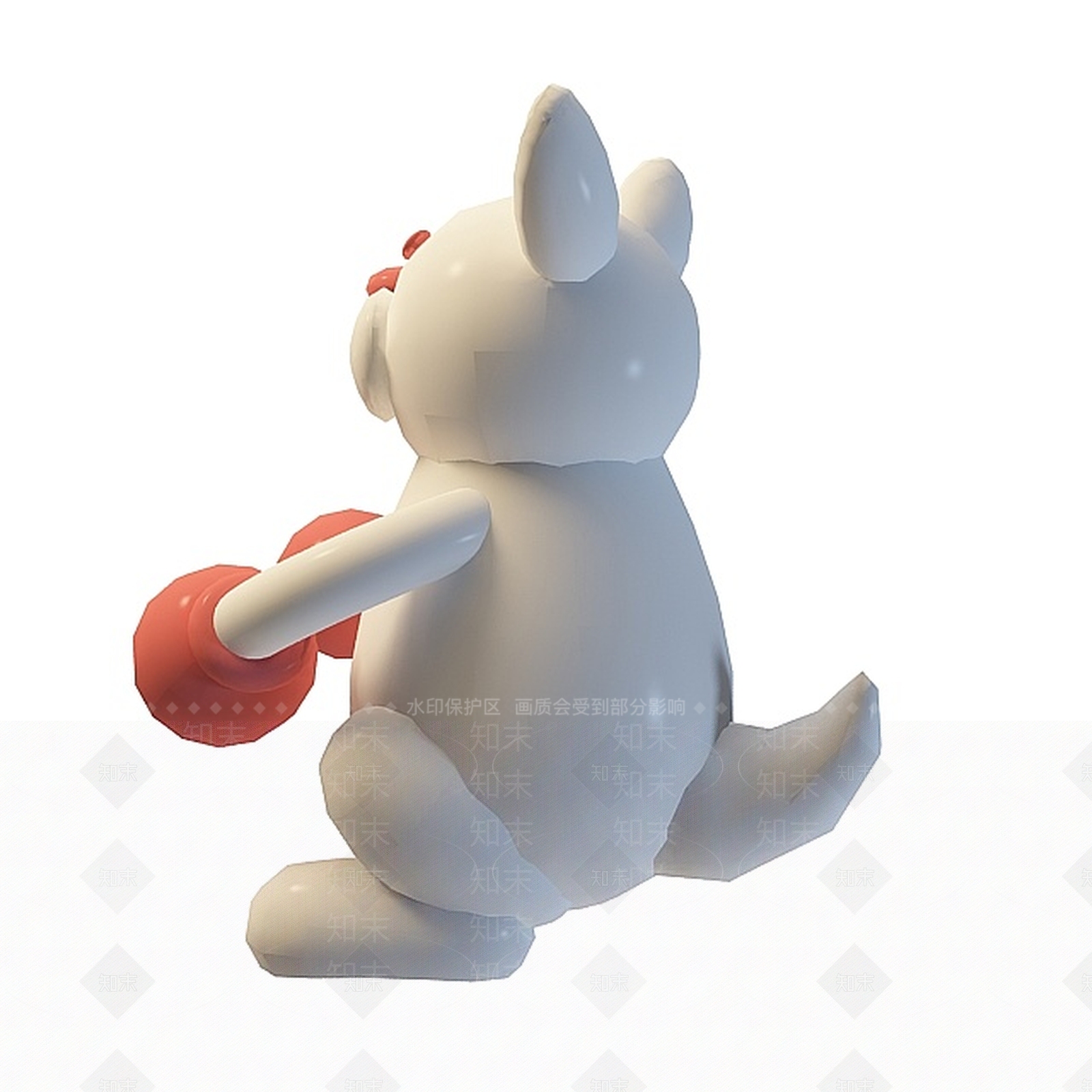 现代卡通兔子3D模型下载【ID:1197489027】