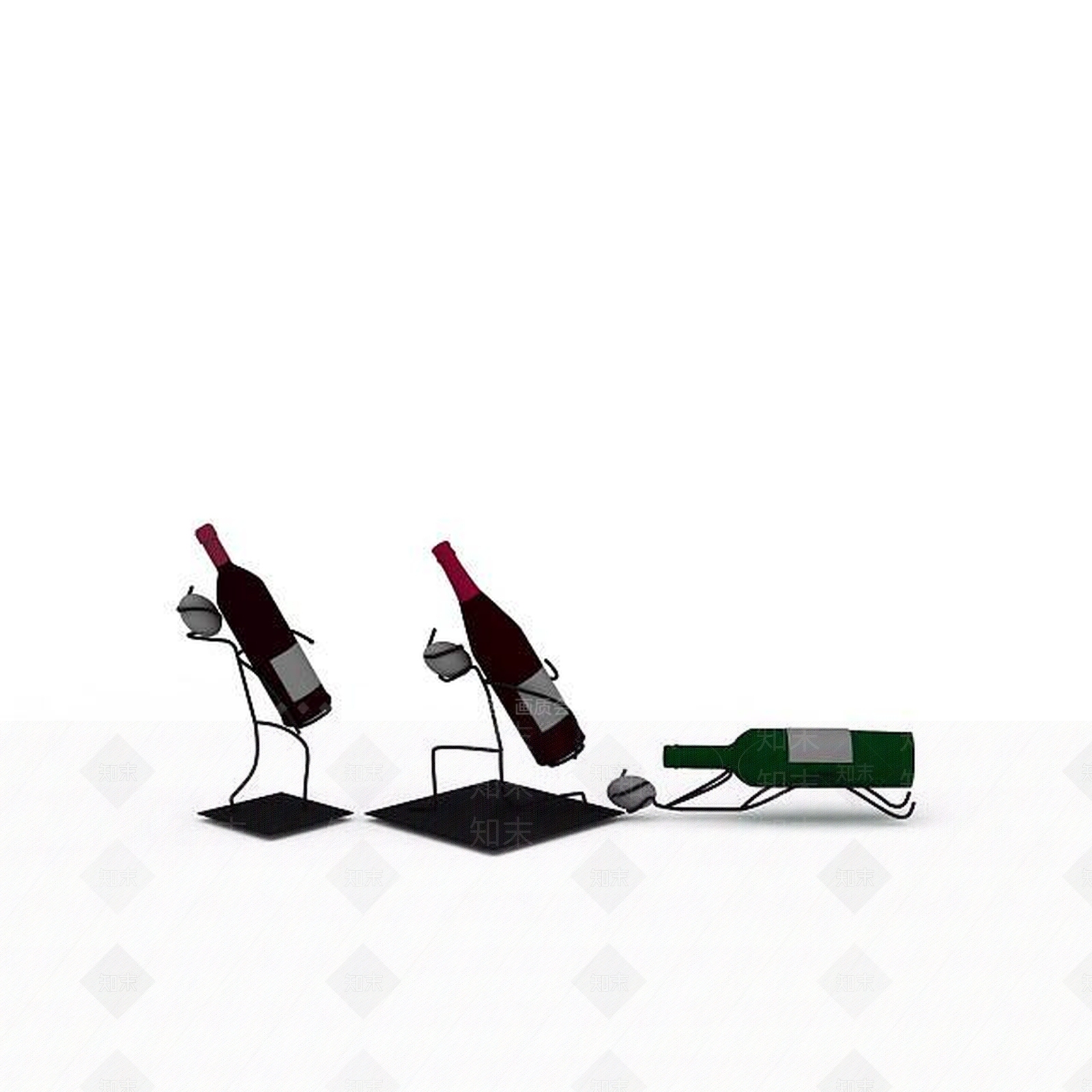 现代简约红酒架3D模型下载【ID:1197490289】